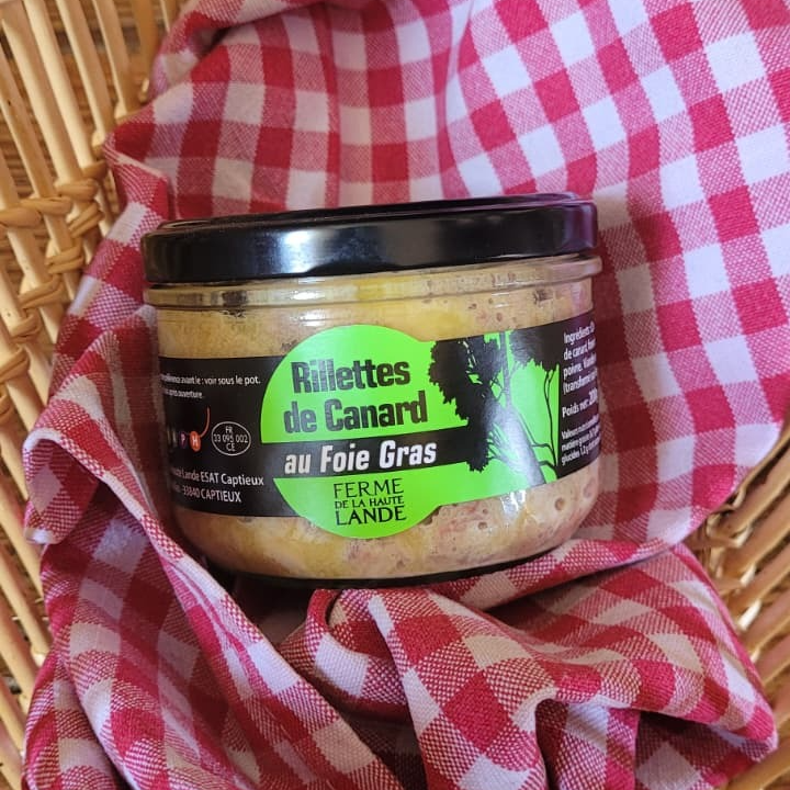 RILLETTES DE CANARD AU FOIE GRAS