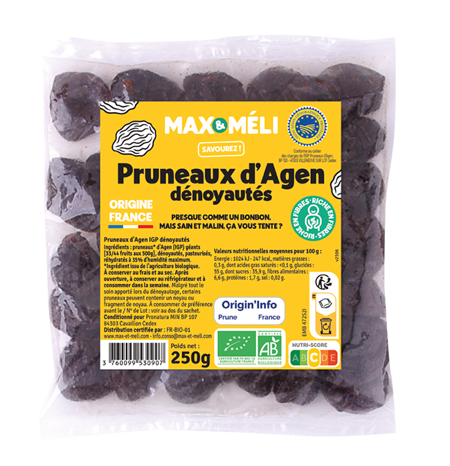 Pruneaux entiers gros - 250g