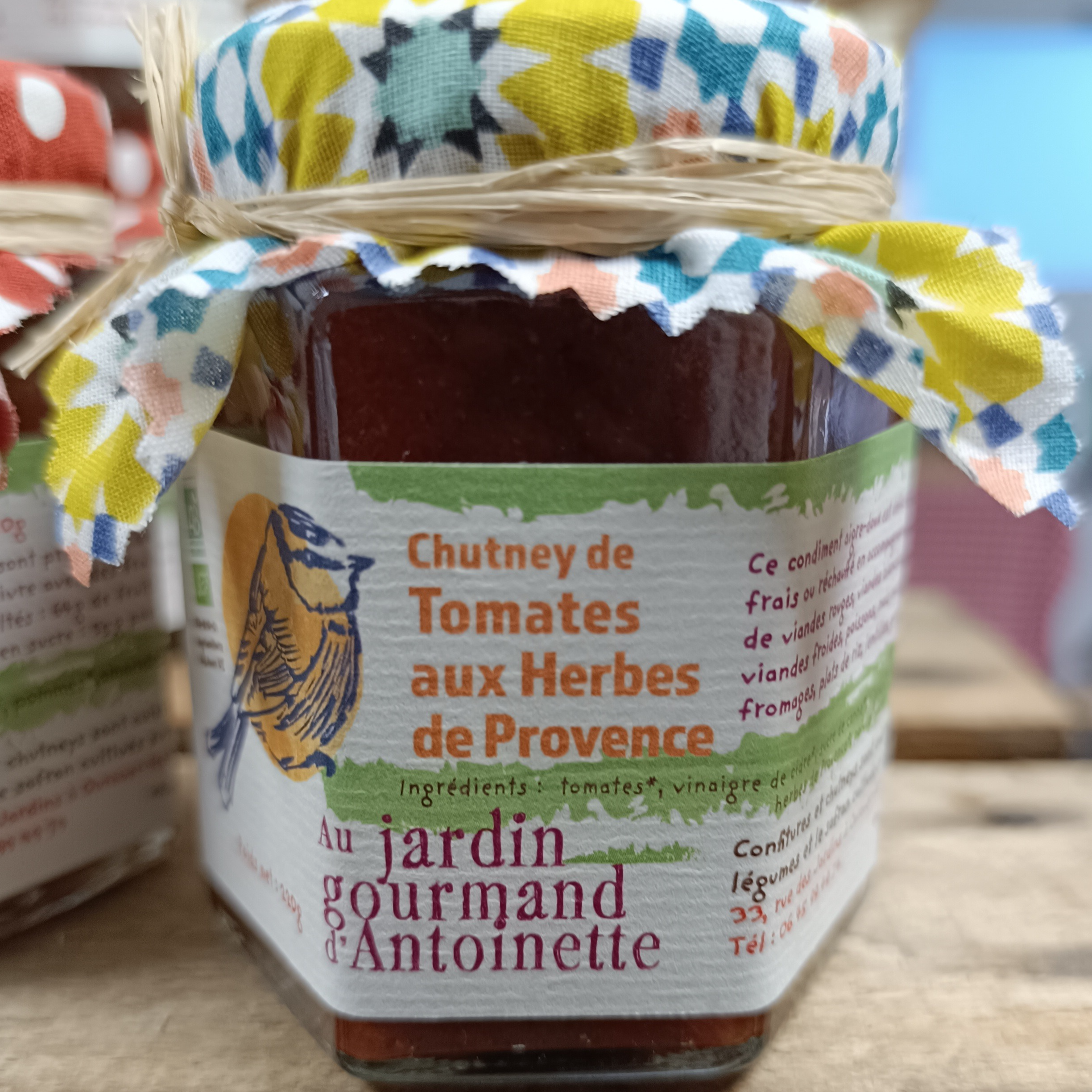 Chutney Tomates Aux Herbes De Provences bio 220g