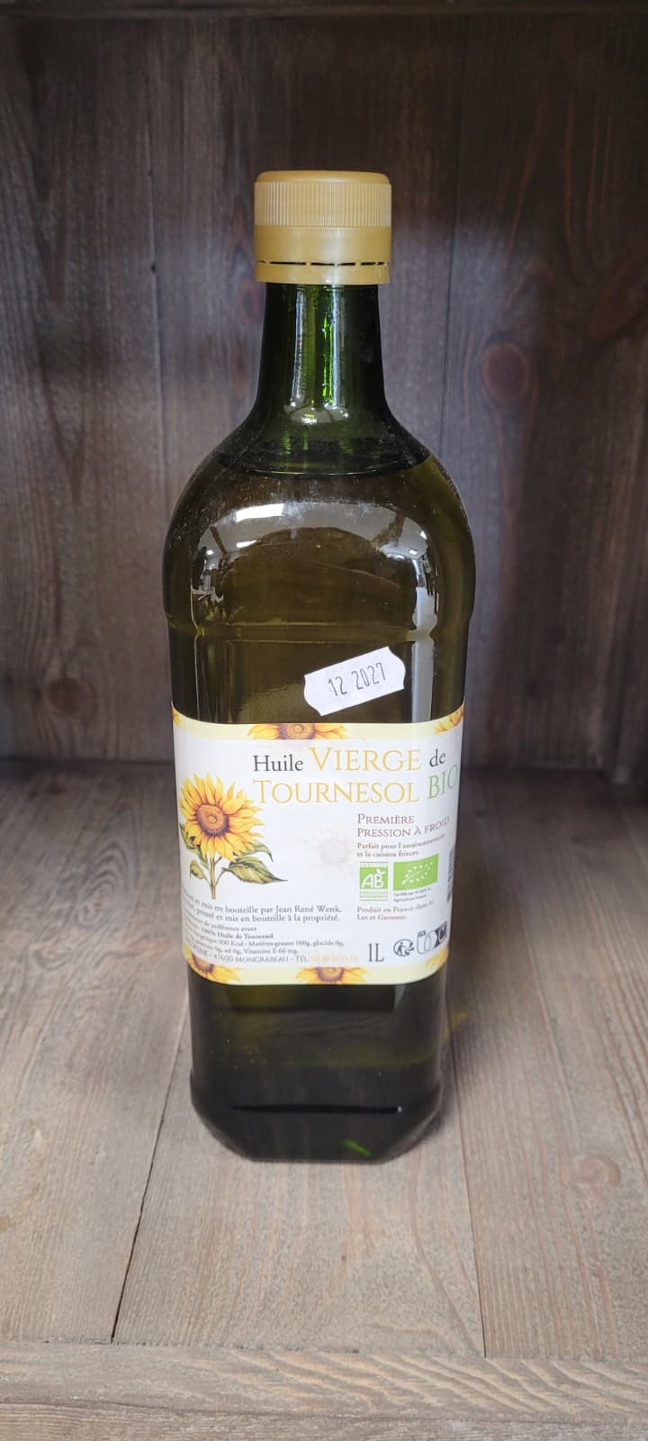 HUILE VIERGE DE TOURNESOL