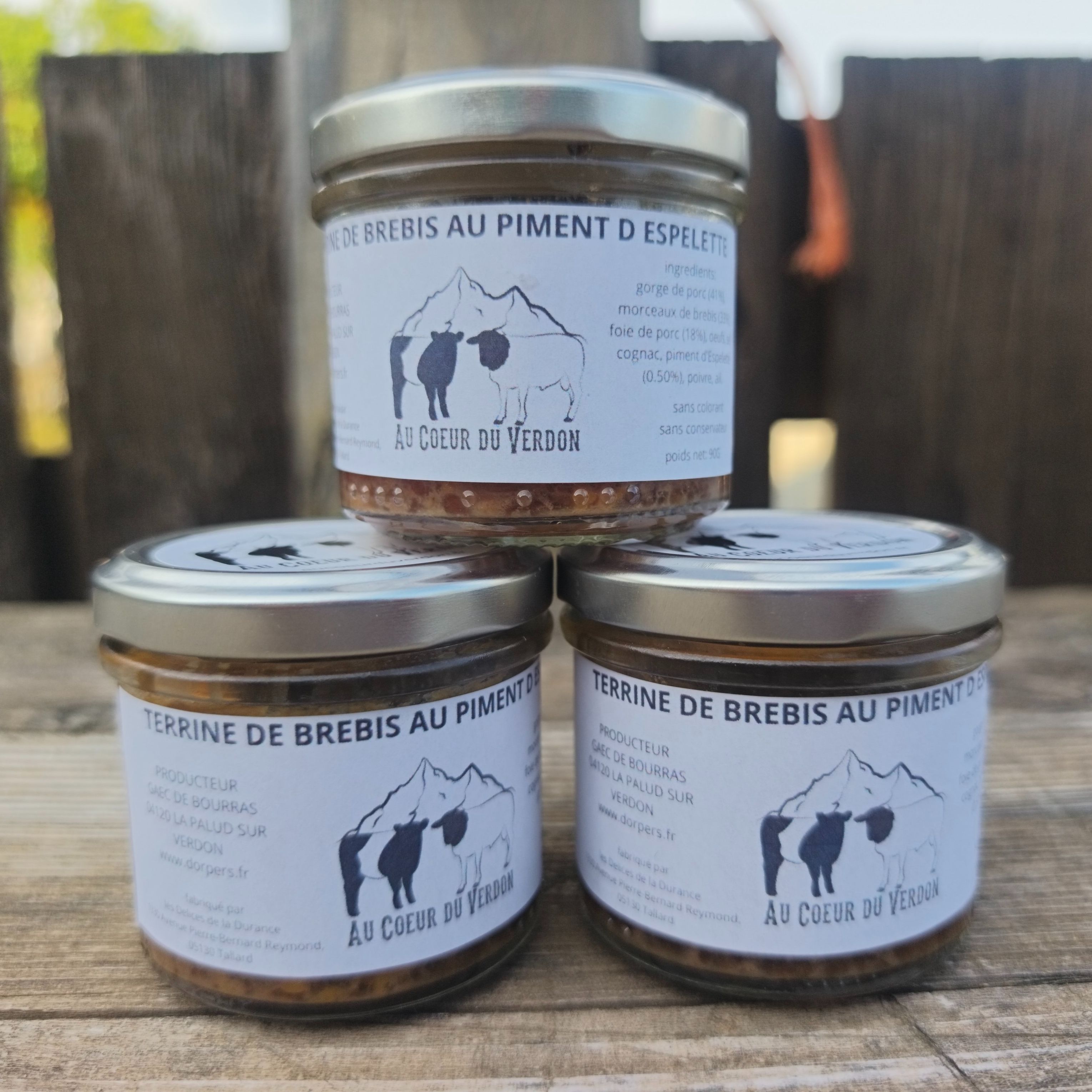 terrine de brebis au piment d' Espelette - 90g