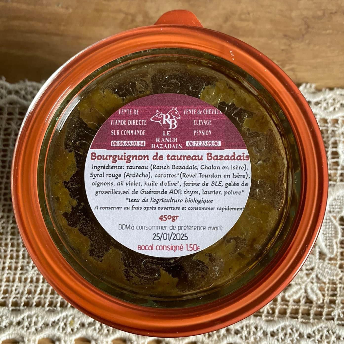 Bœuf Bourguignon - 450g