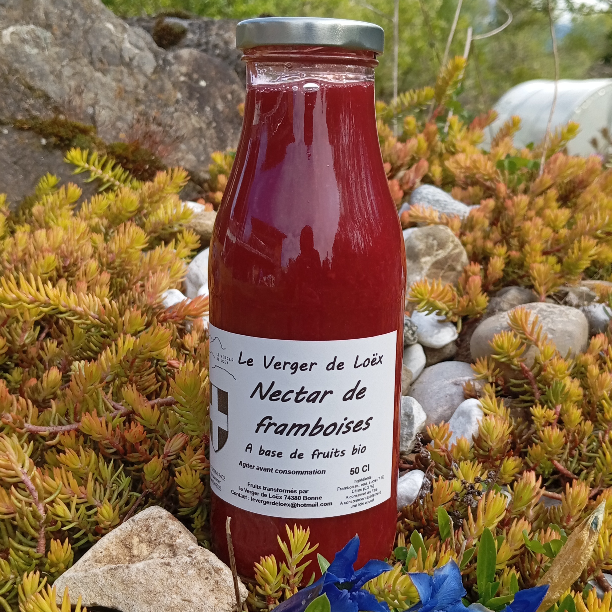 Nectar de framboises BIO du verger - 0,5L - 0,5l