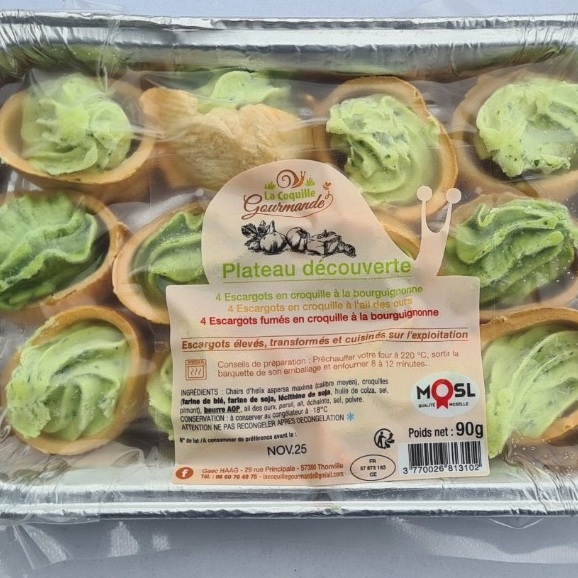 Escargots en cRoquille plateau découverte - 90g