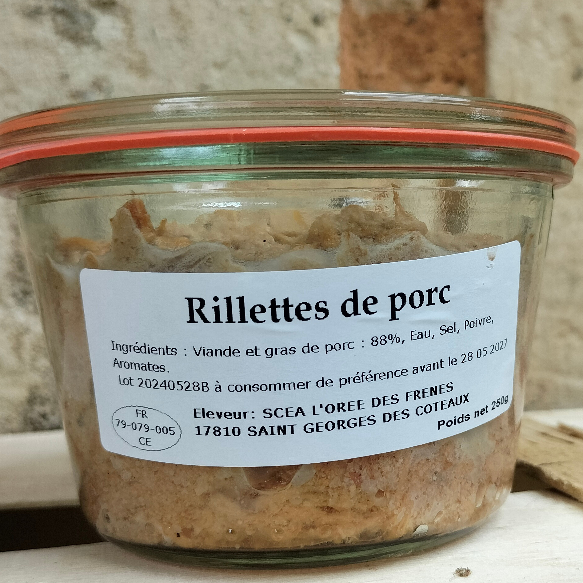 Rillettes de porc - 250g