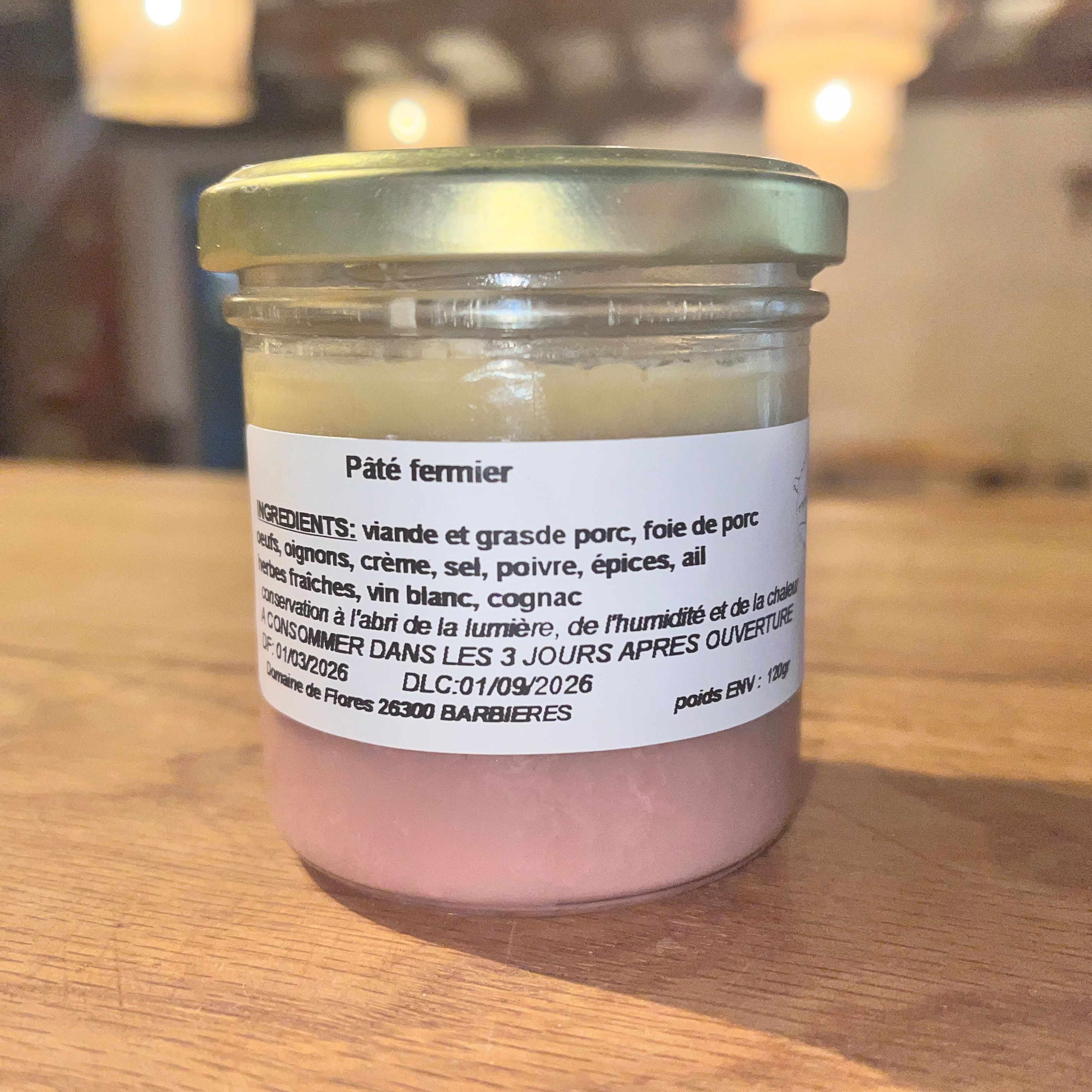 Pâté fermier - 120g