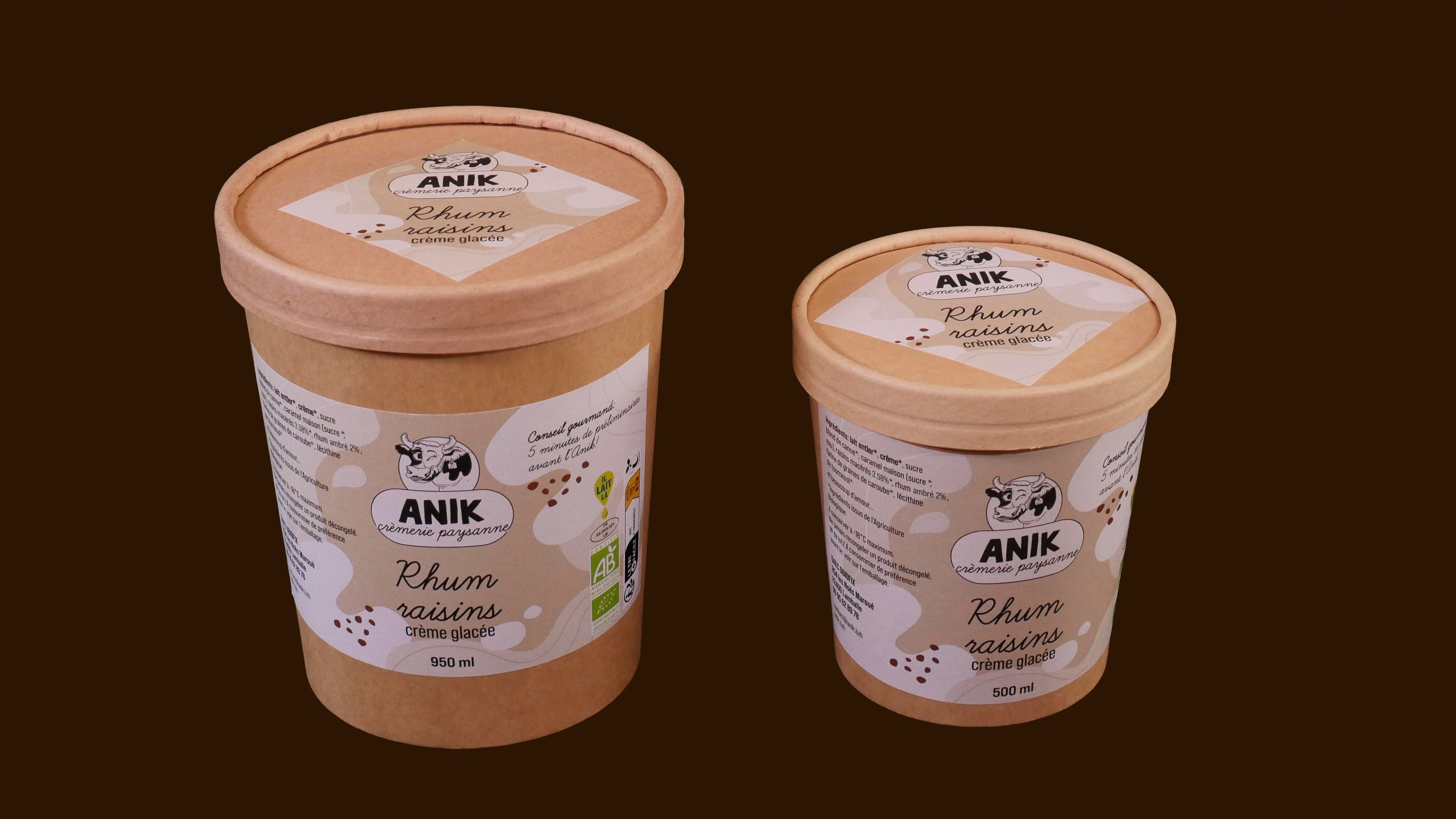 Crème glacée RHUM RAISINS