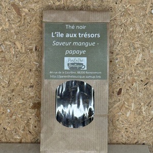 Thé Noir L'Île aux trésors - saveur mangue papaye - 50g