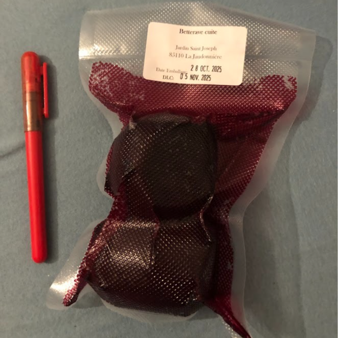 Betterave cuite, sous vide