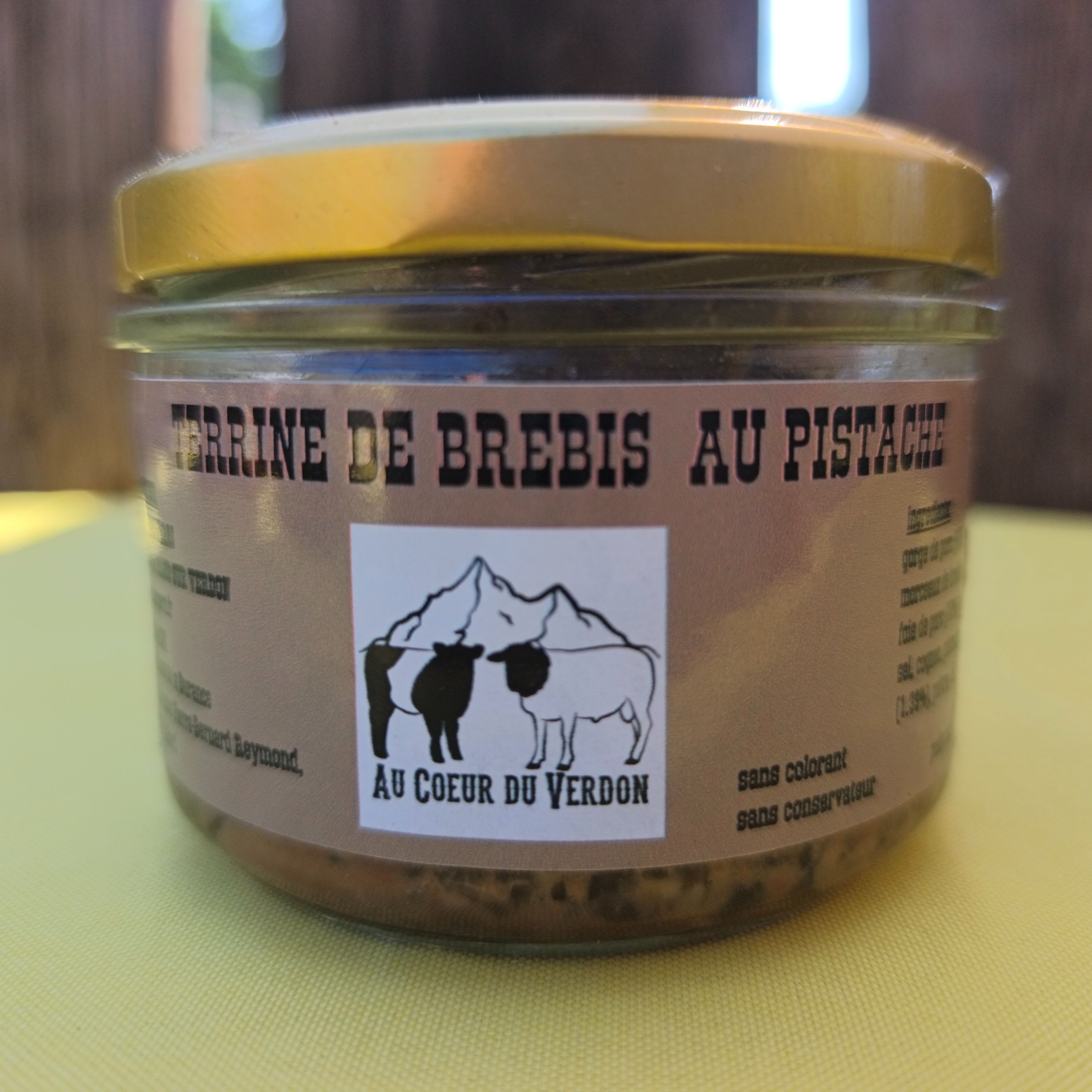 terrine de brebis à la pistache - 180g