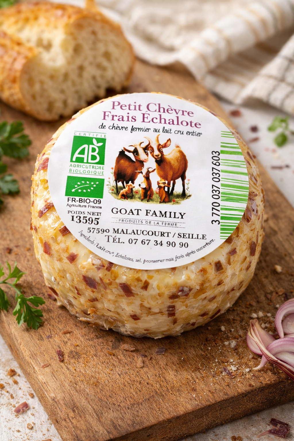 Petit chèvre échalotes - 135g