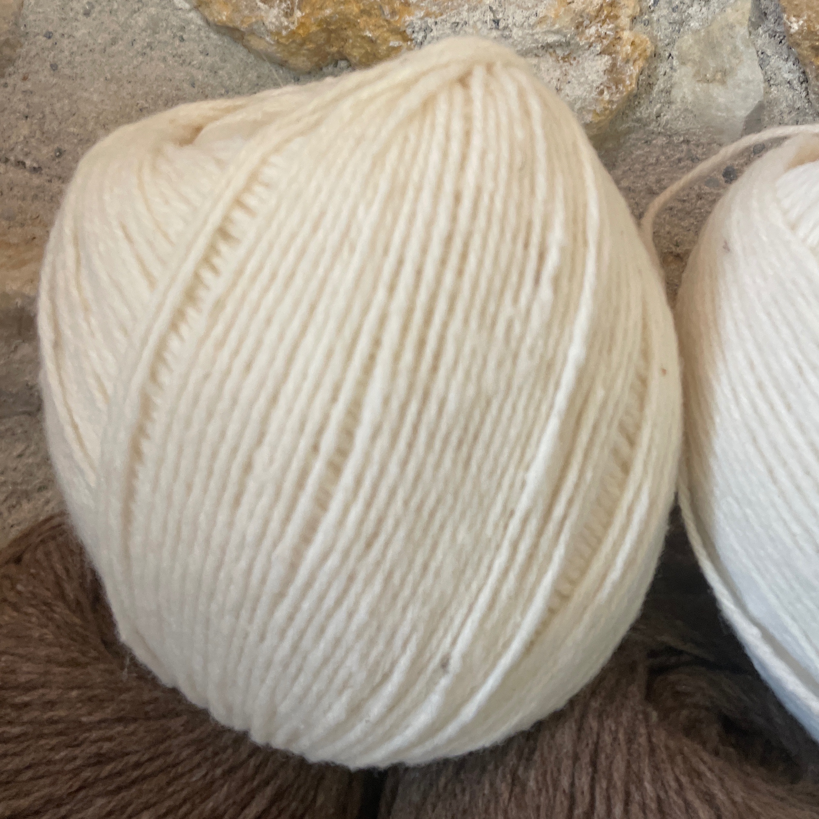 Pelote cardé Ecru - 100g