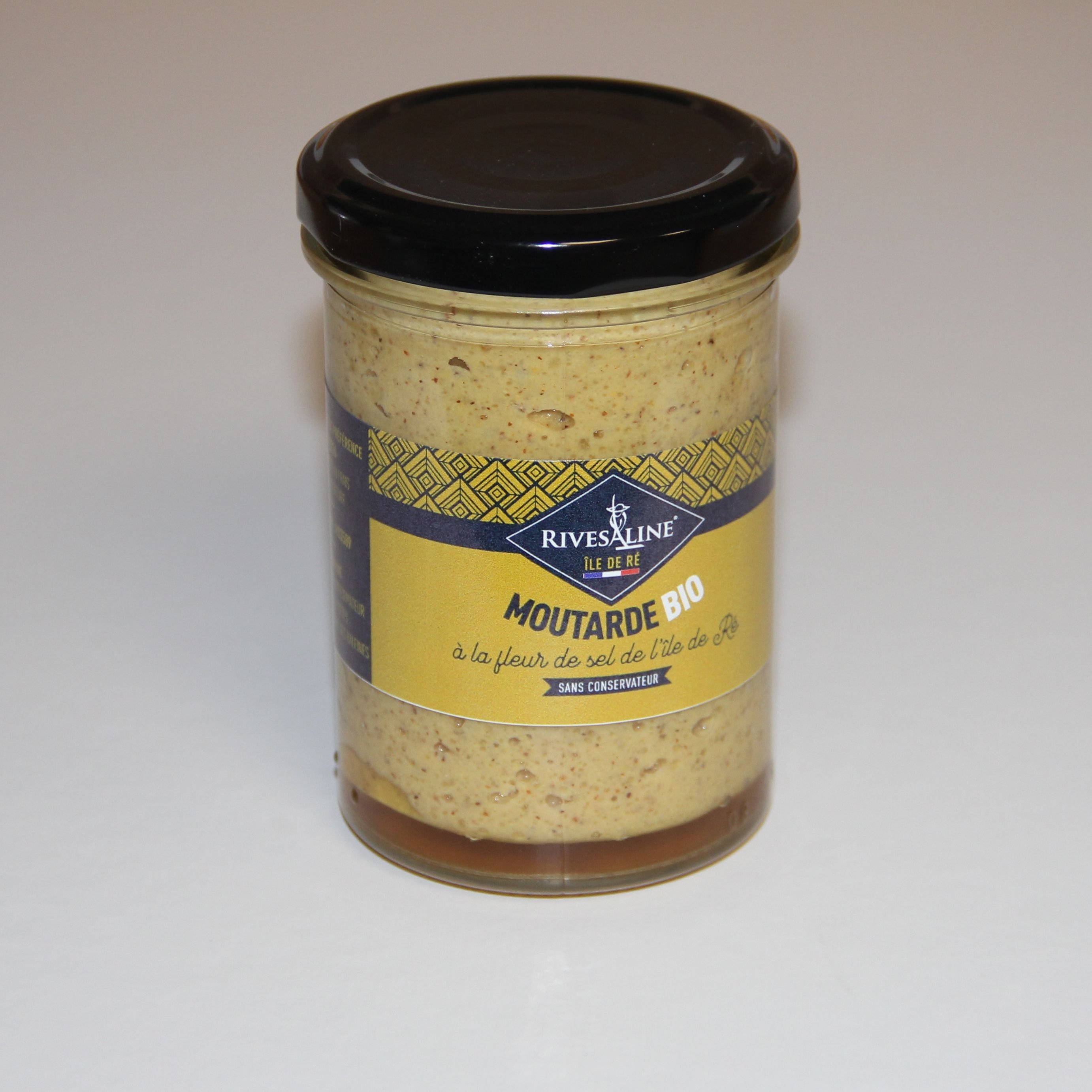 Moutarde à la fleur de sel bio Rivesaline 200 g