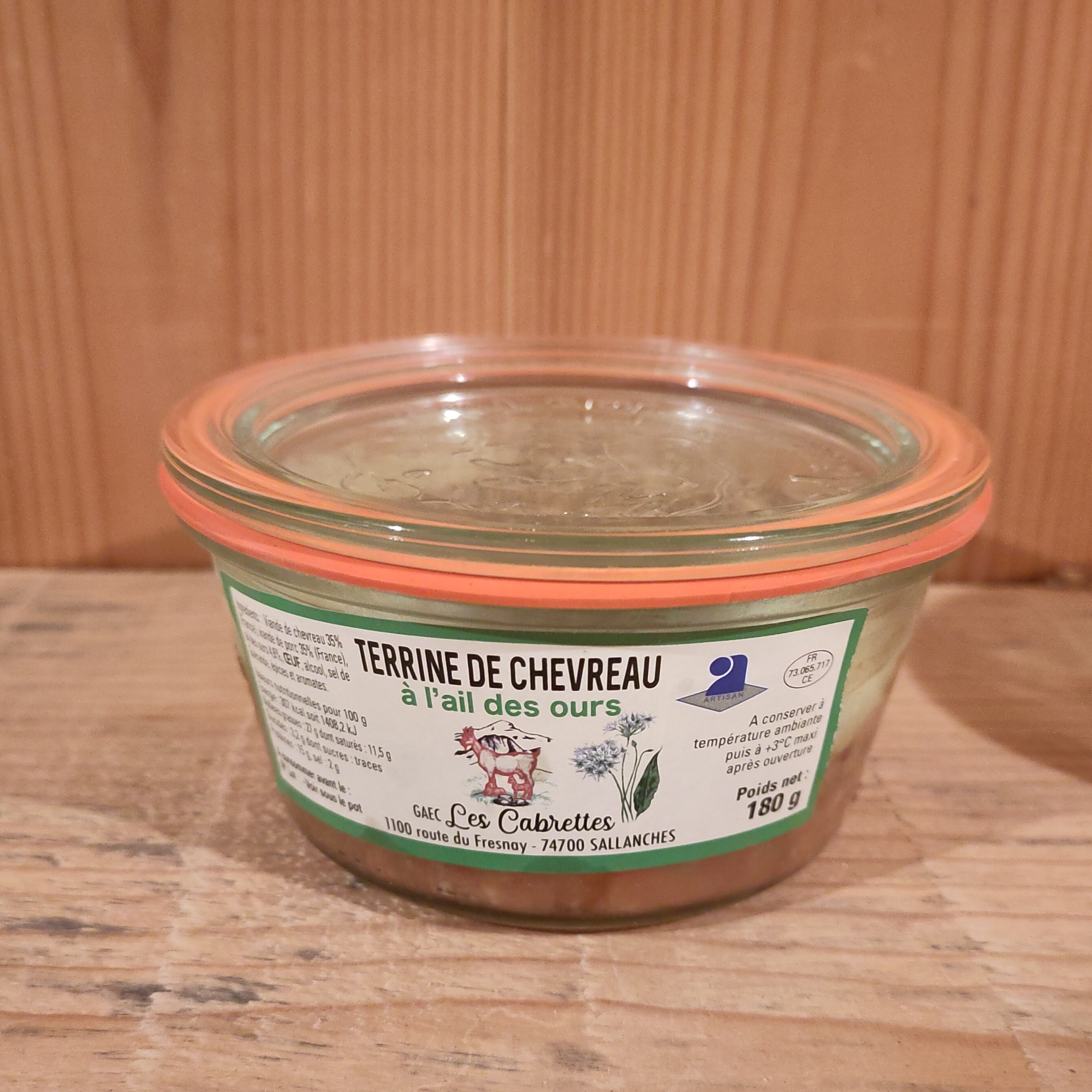 Terrine de chevreau Ail des ours - 500g