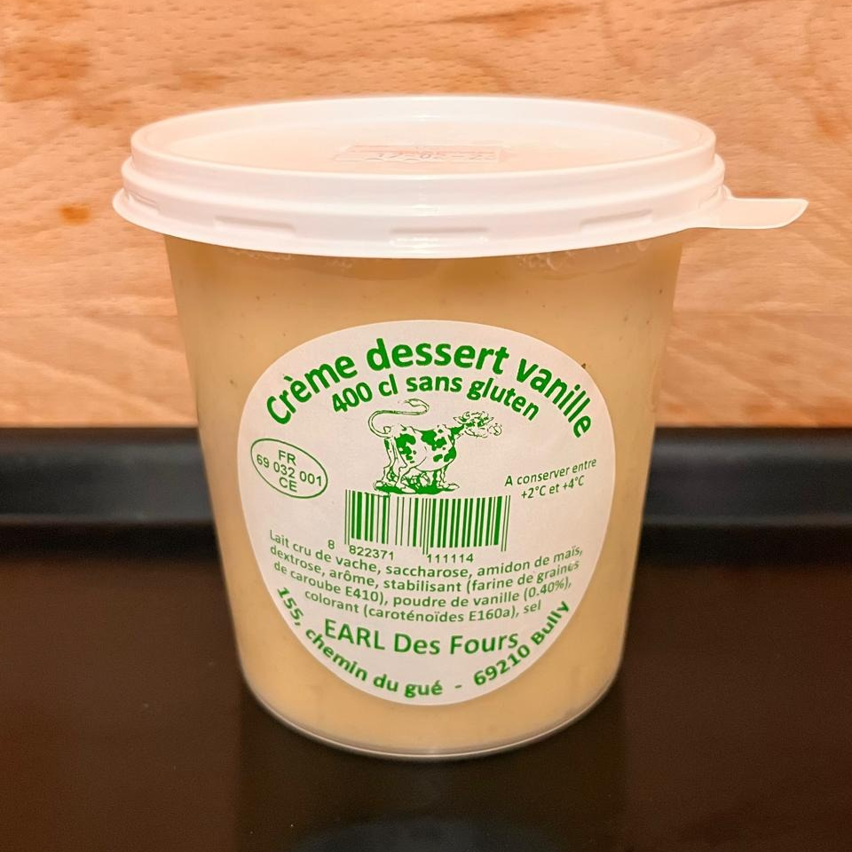Crème dessert vanille - 400cl