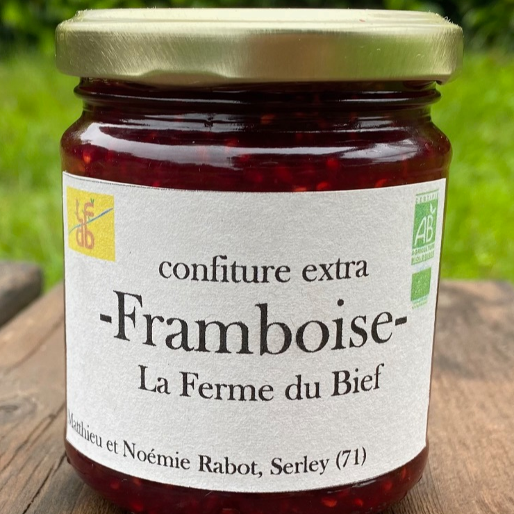 Confiture extra de framboises - 250g