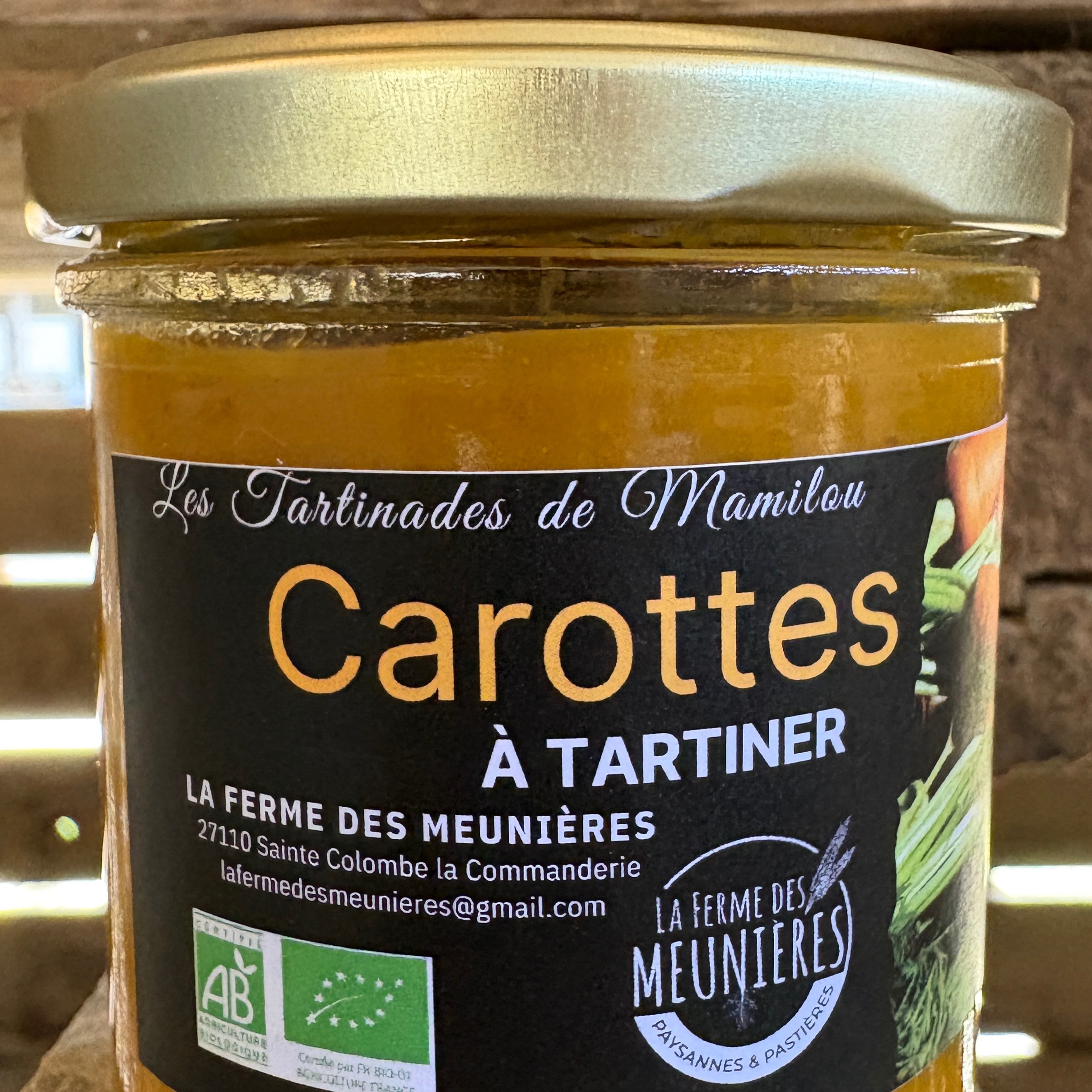 TARTINADE DE LEGUME- CAROTTES - 135g