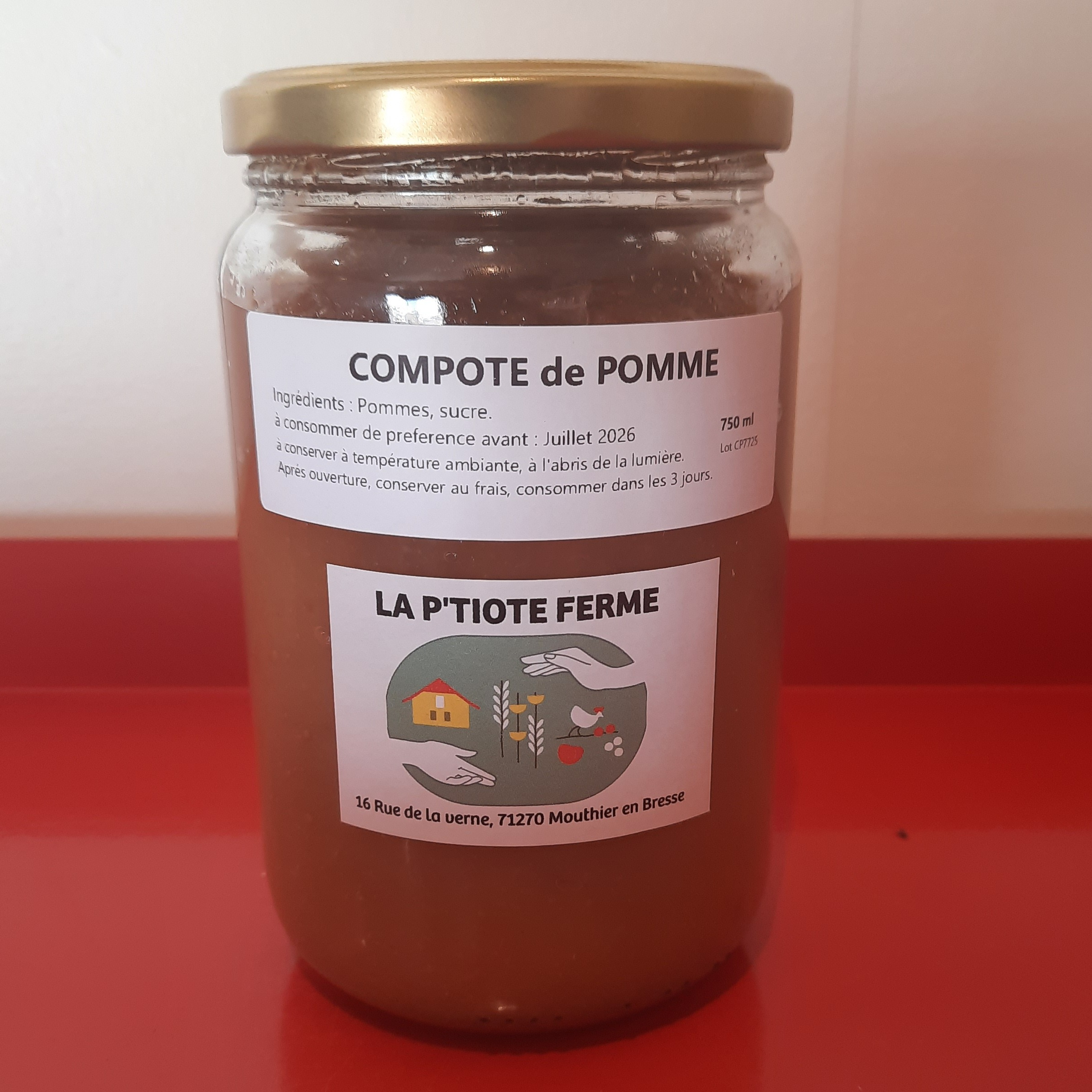 Compote de Pommes - 750ml