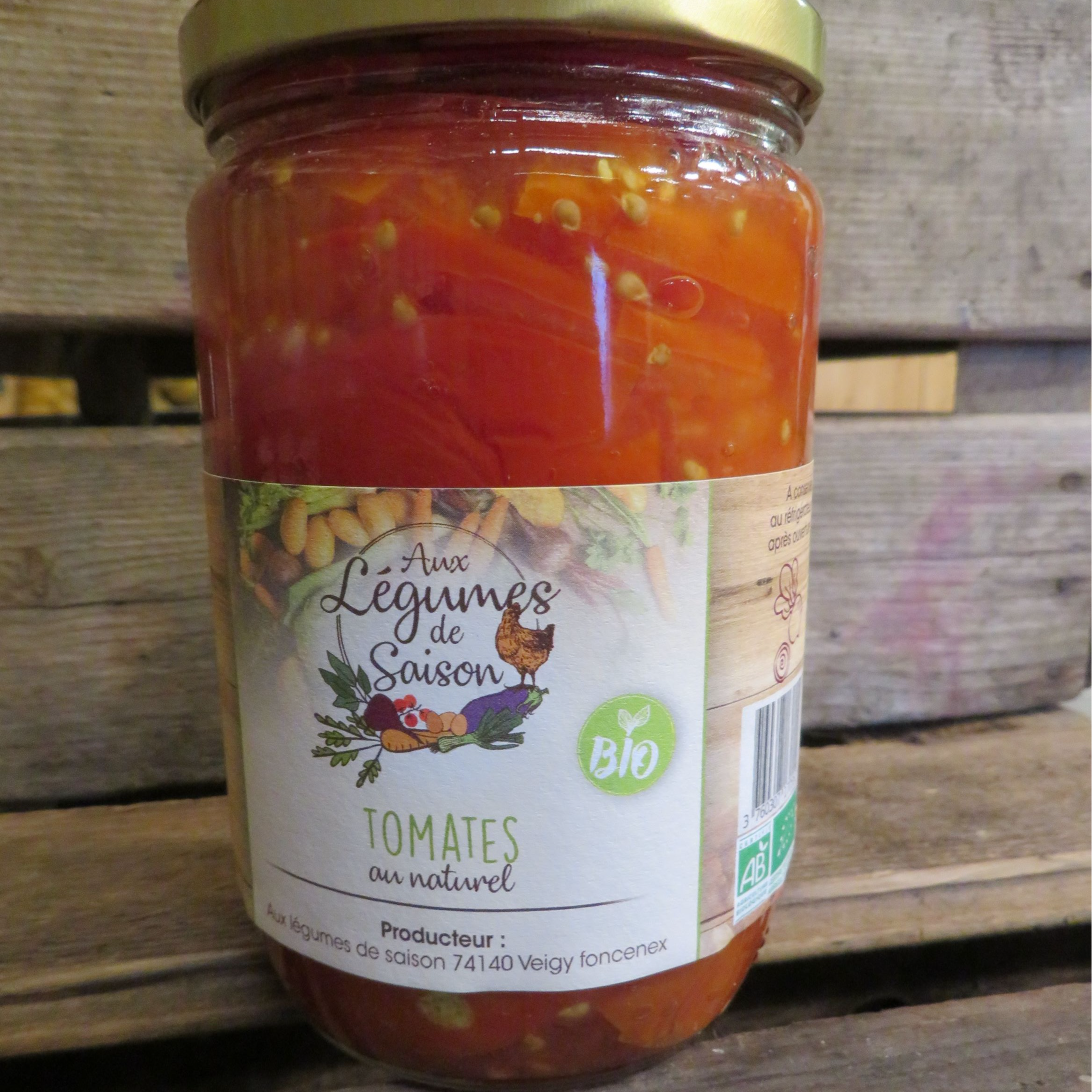 Tomates au naturel Bio