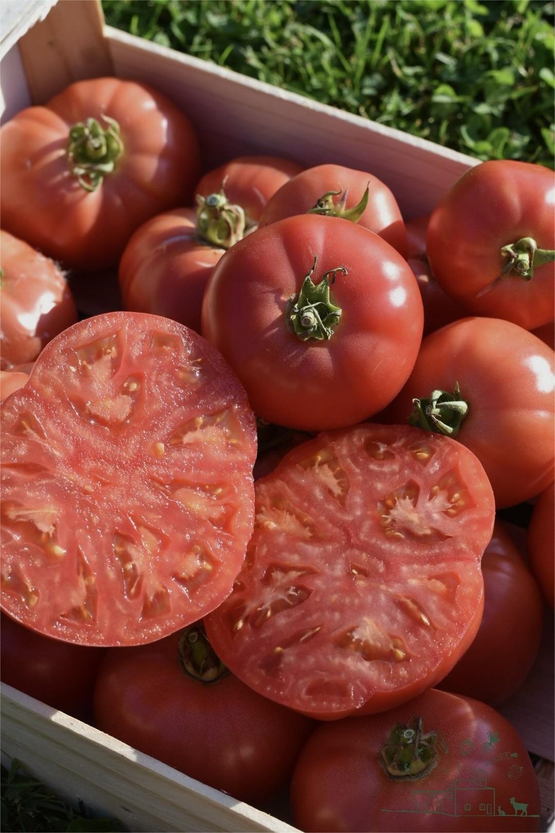 Tomate ancienne type rose de bernes