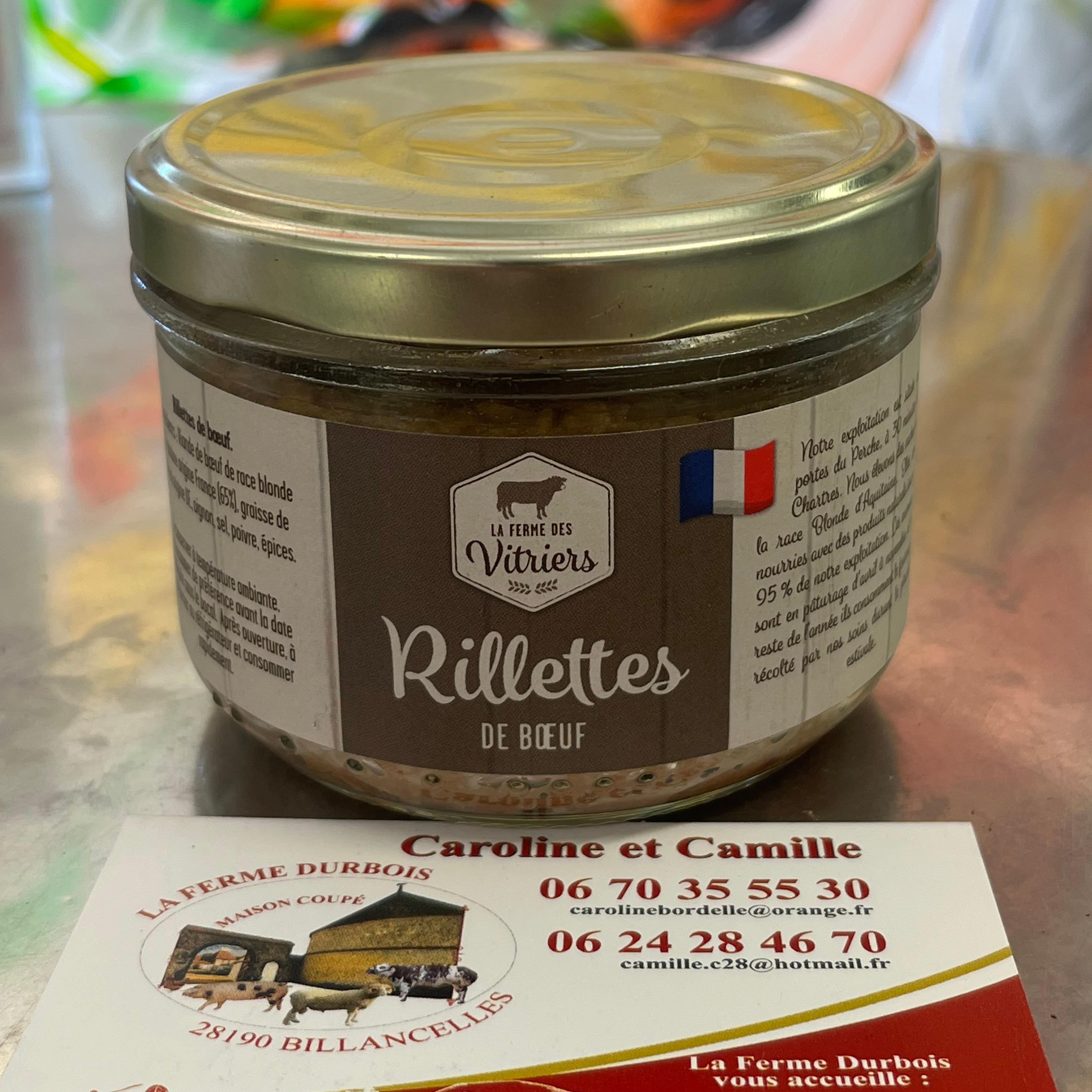 Rillettes de boeuf Les Vitriers - 180g