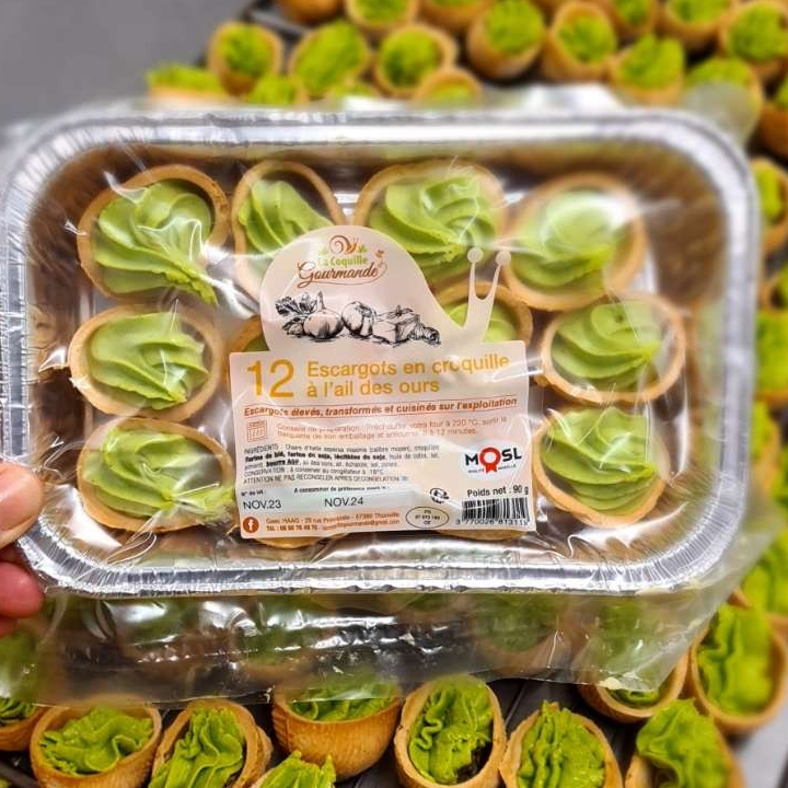 12 Escargots en cRoquille à l'ail des ours - 90g