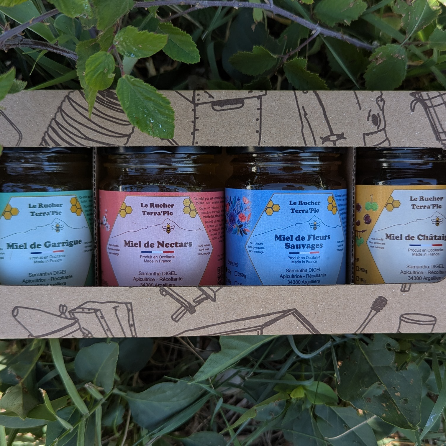 Coffret Découverte des Miels du Terroir Occitanie