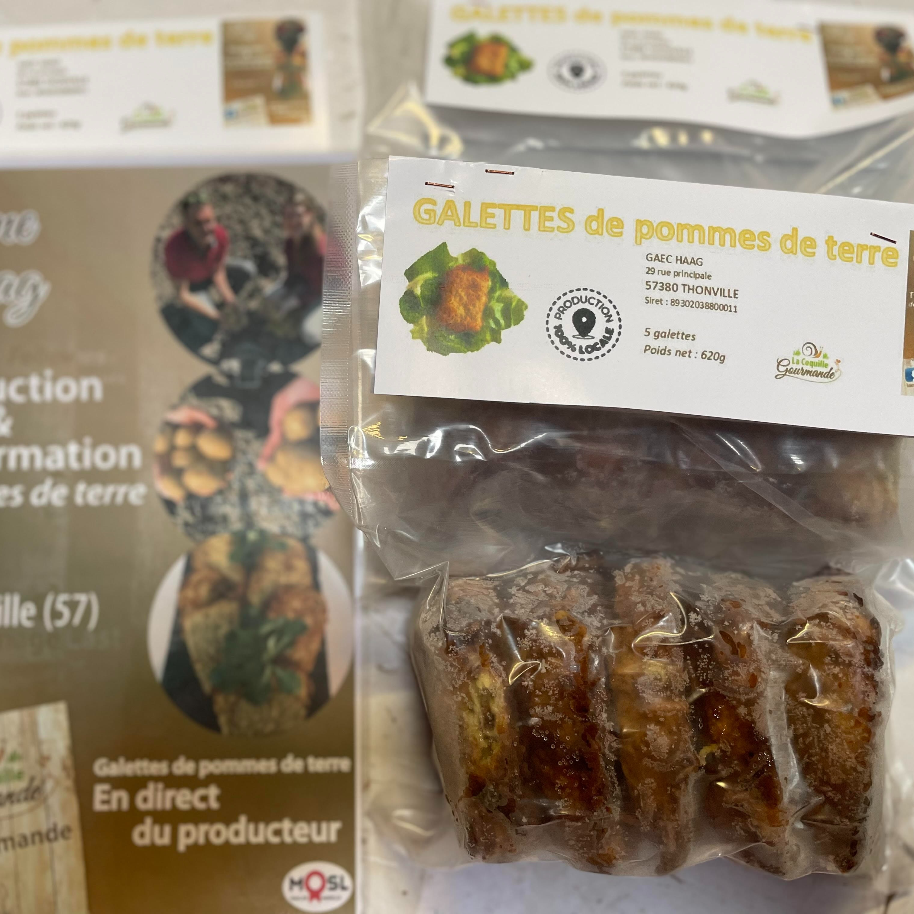 Galettes de pommes de terre x5 surgelés