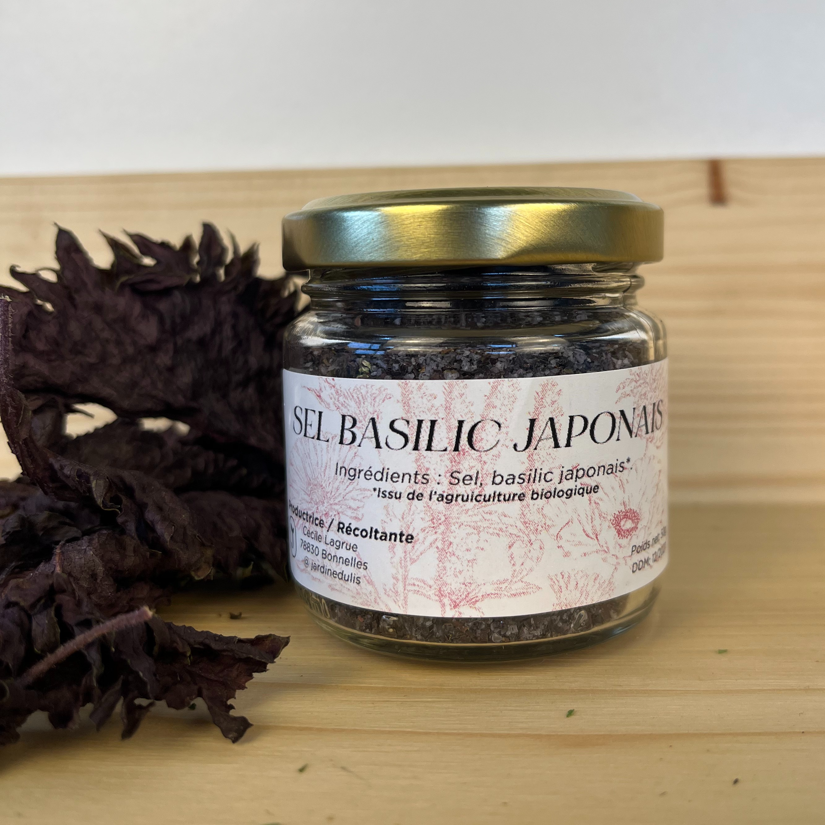Sel aux herbes Basilic japonais Bio - 50g