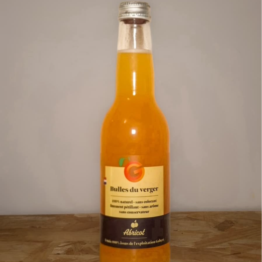 Bulles du verger 33cl - pétillant soft abricot