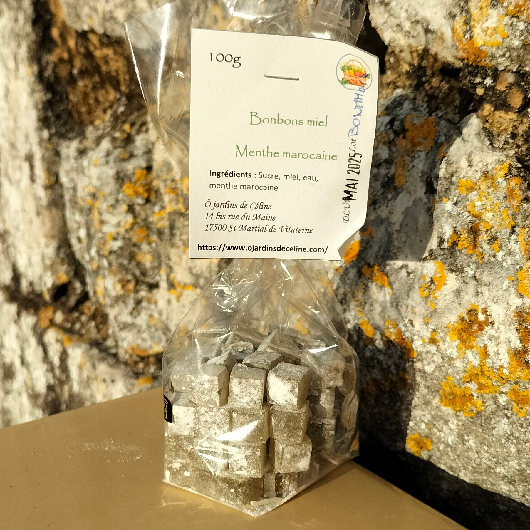 Bonbons miel et menthe marocaine - 100g