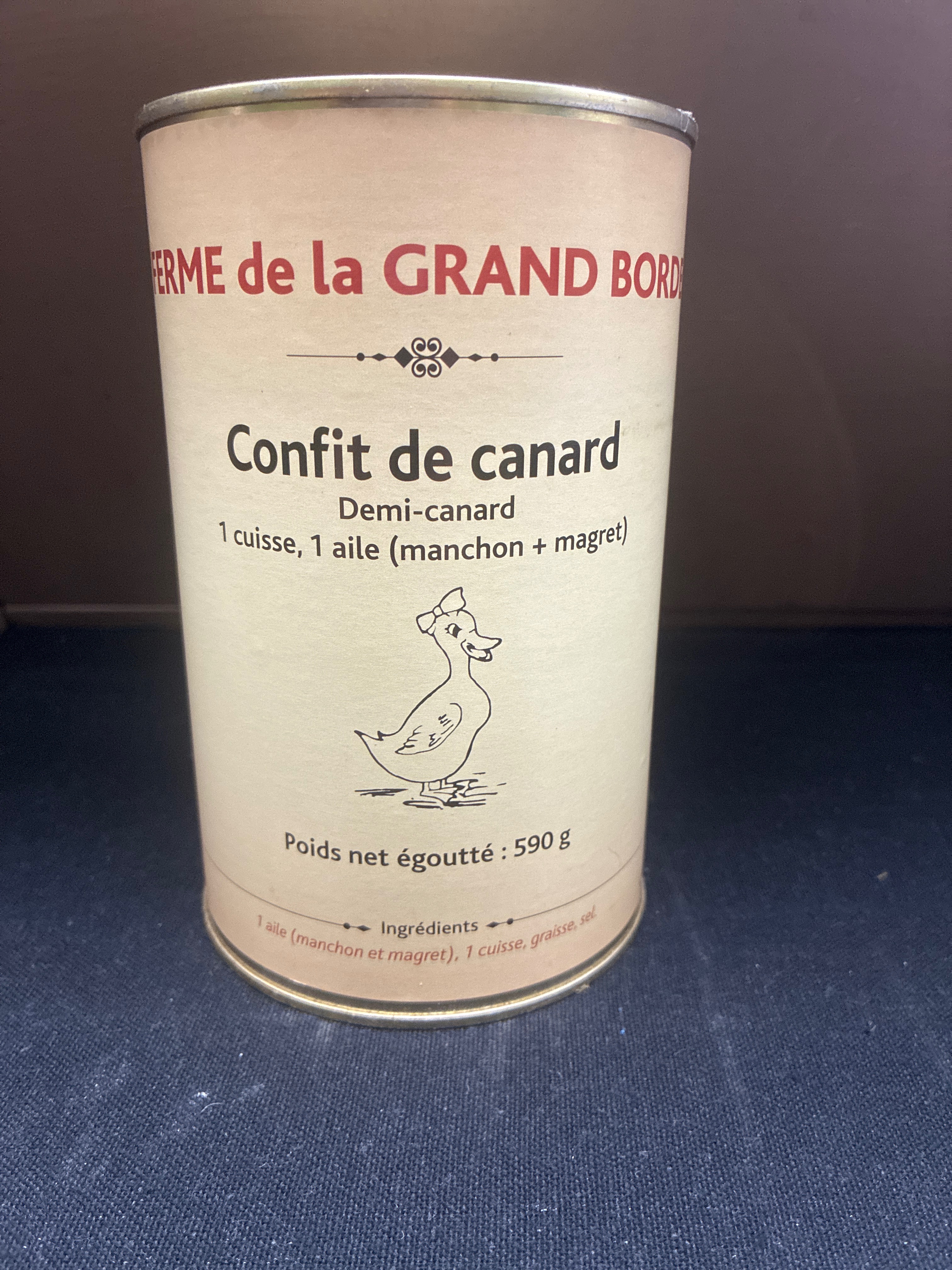 Demi canard confit