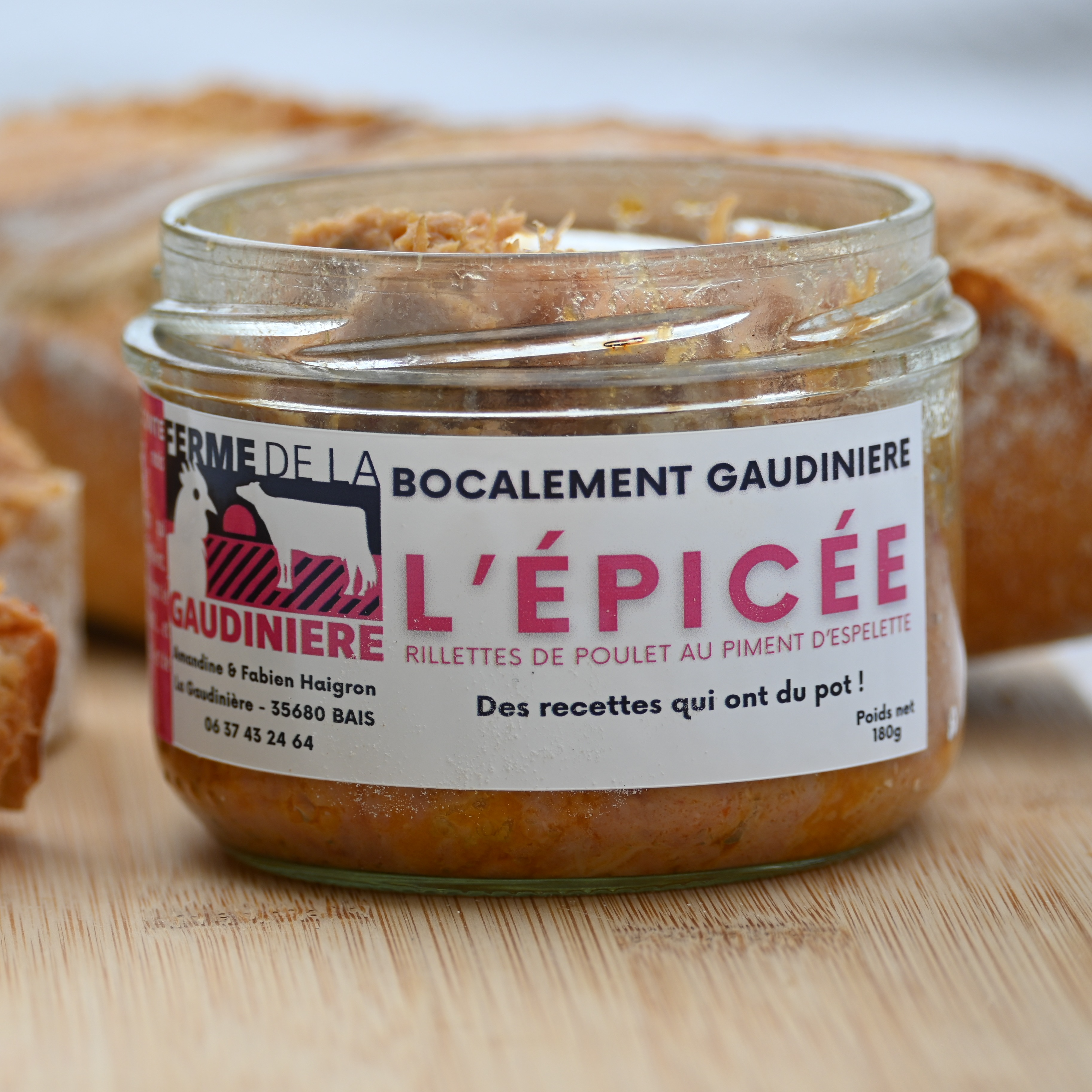 L'Épicée - Rillettes au piment d'Espelette - 180g