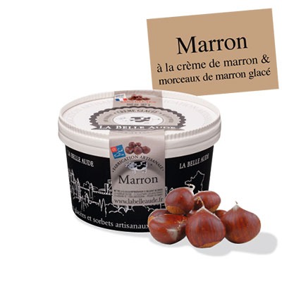 Glace marron La Belle Aude