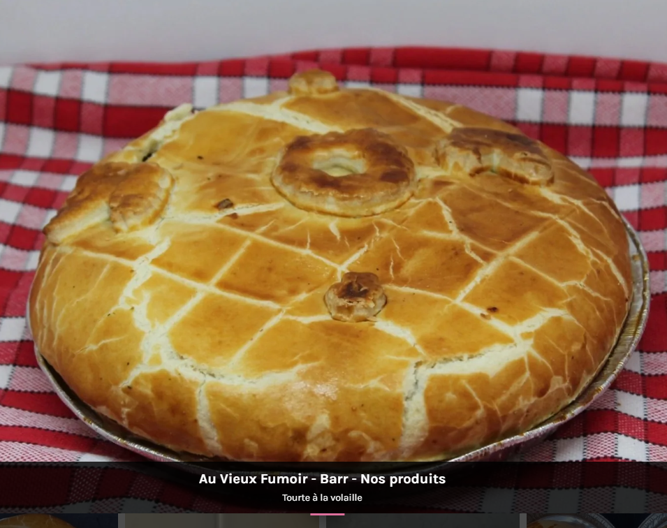 Tourte volaille - Au Vieux Fumoir - 800g