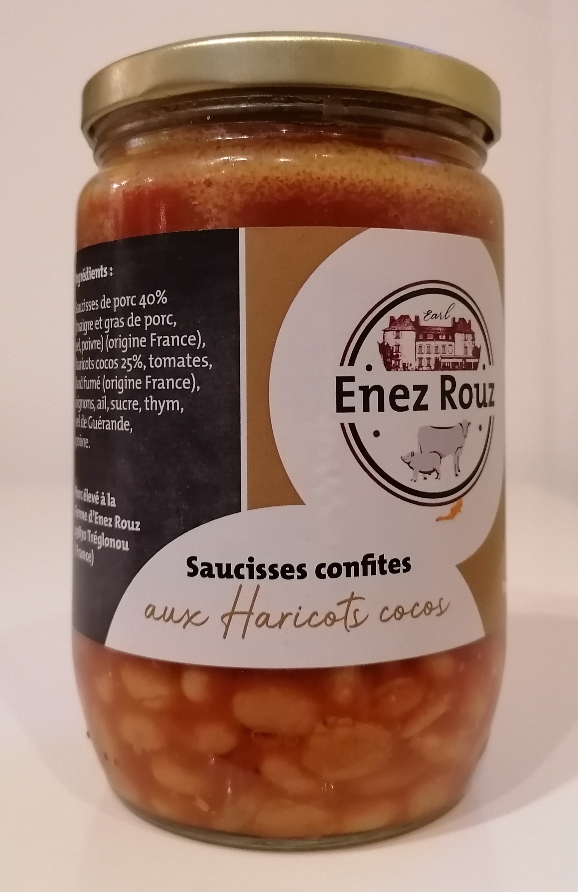 Saucisses aux haricots cocos 600g