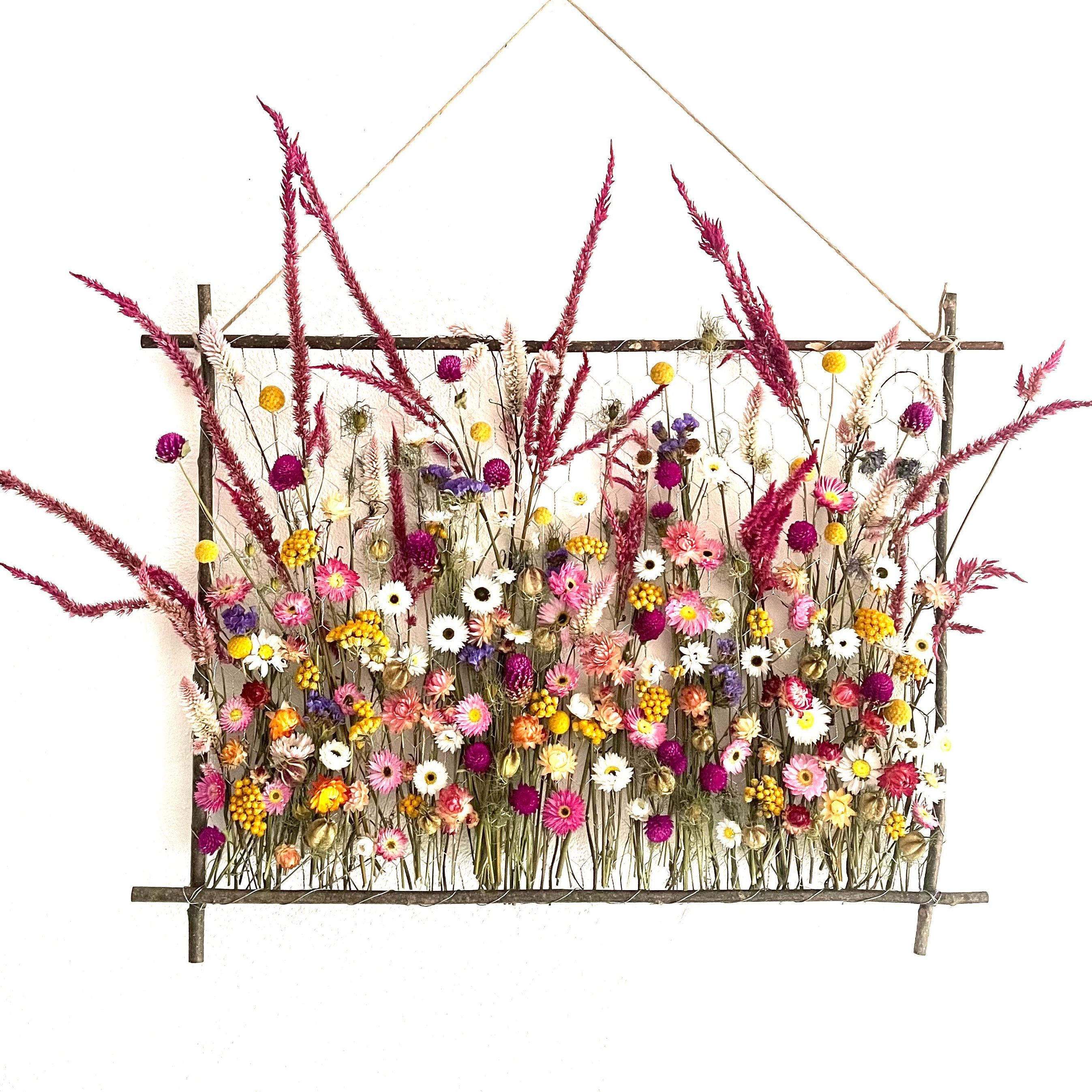 Tableau en fleurs séchées (grand)