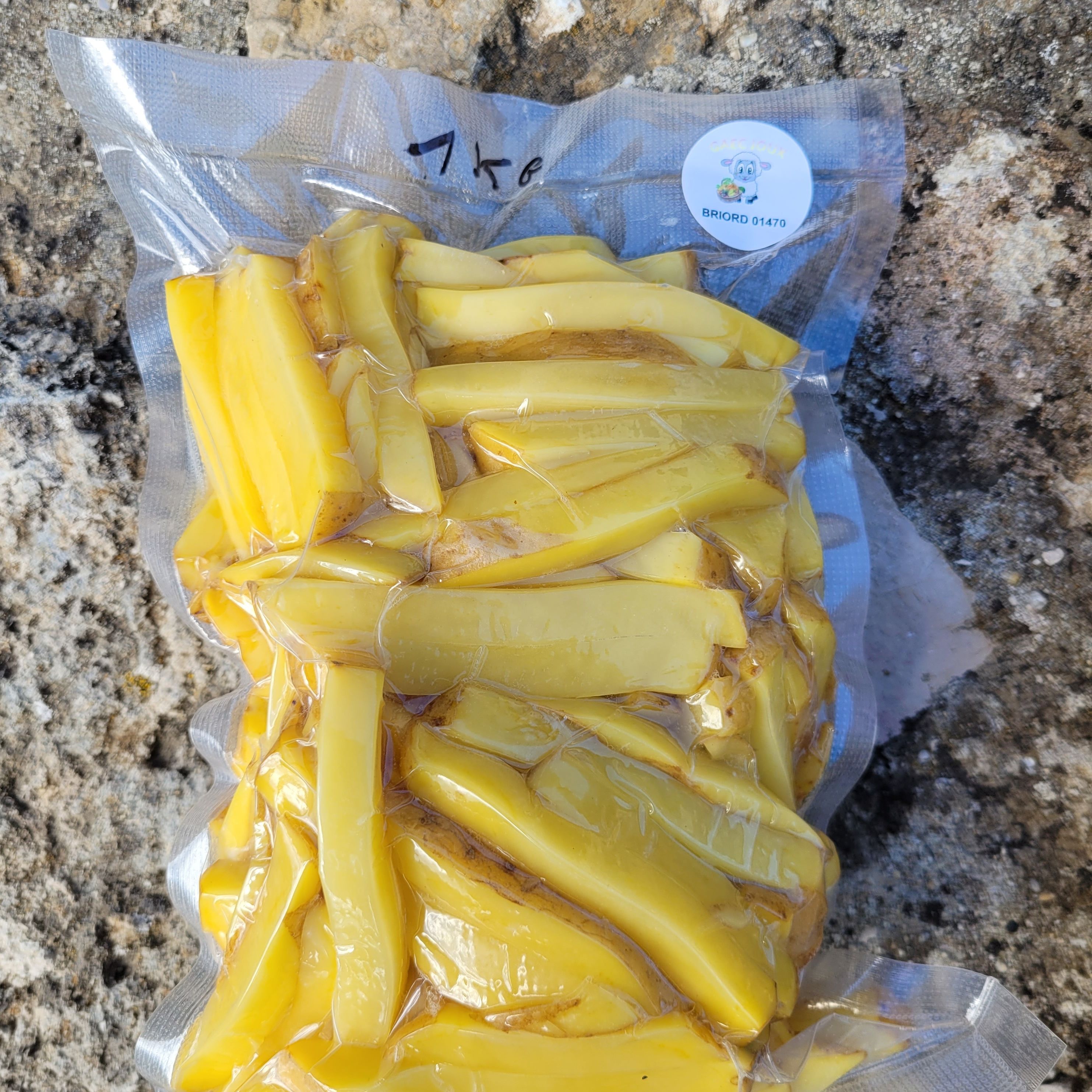 FRITES FRAÎCHES SOUS VIDES - 1kg