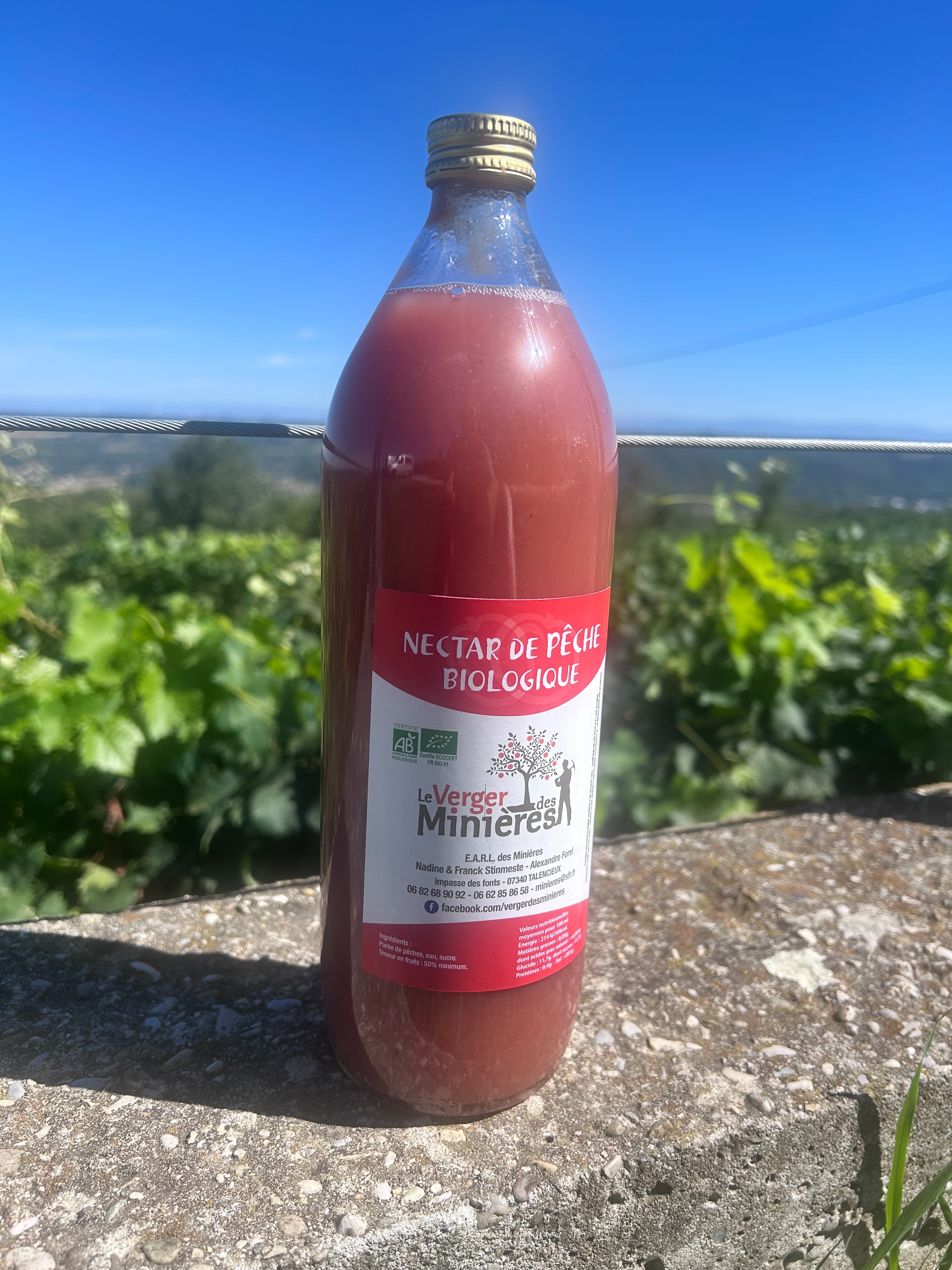 nectar de pêches 6 bouteilles