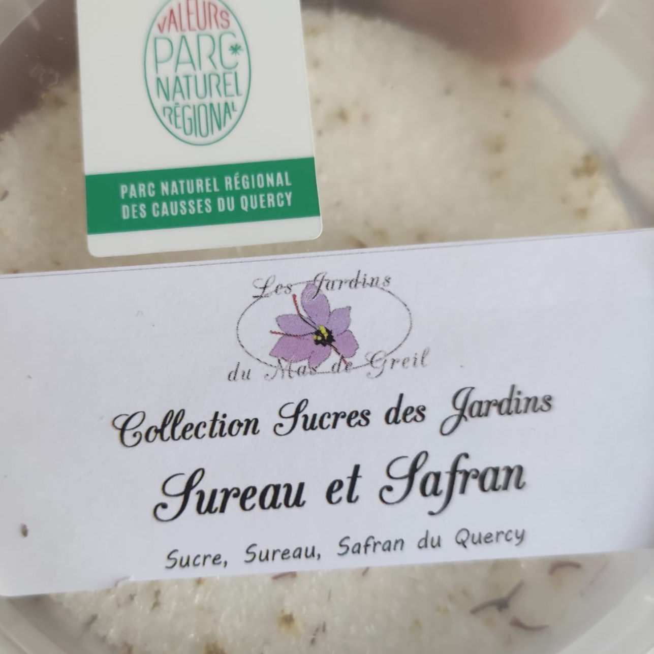 Sucre des jardins sureau et safran 120g