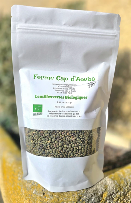 LENTILLES VERTES - 500g