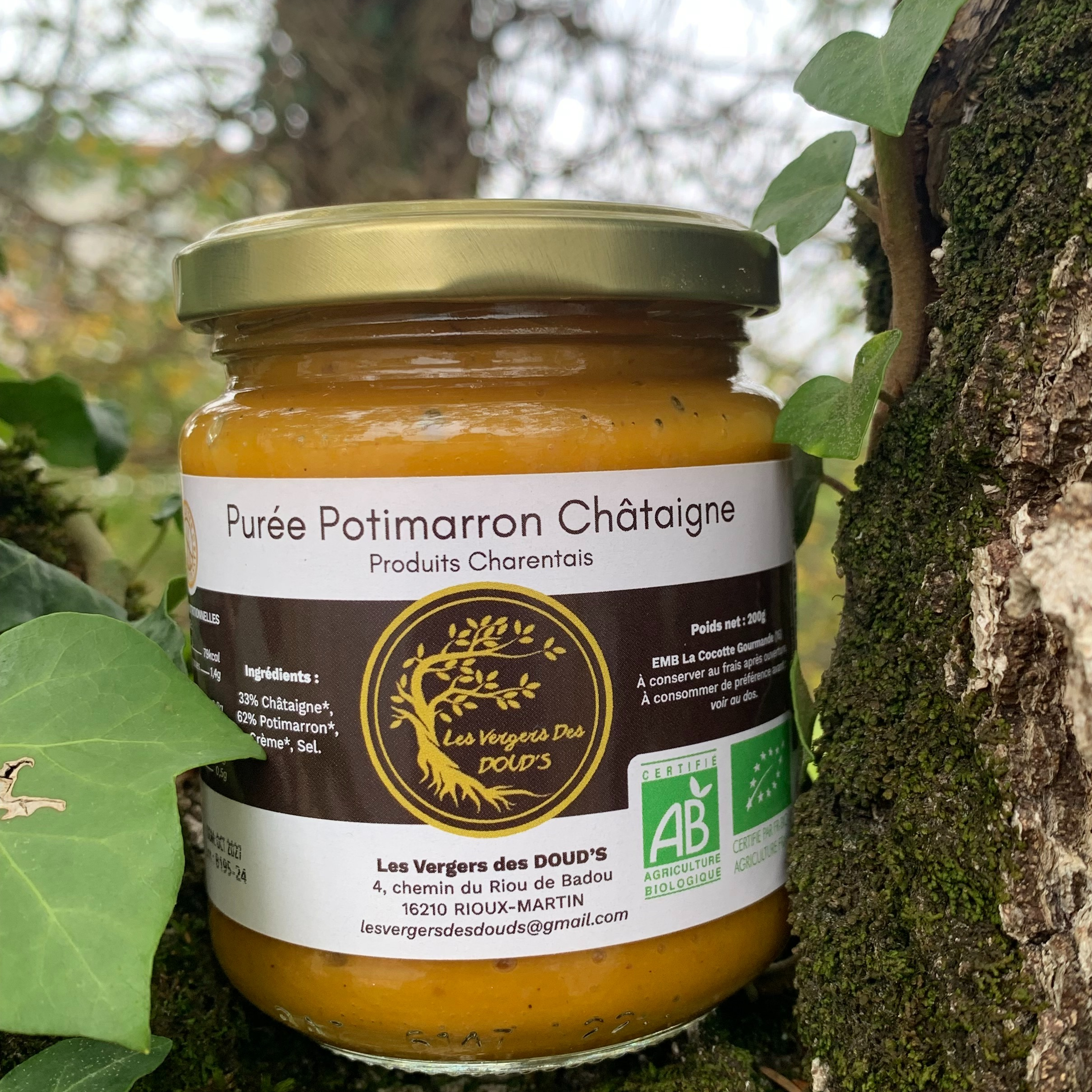 Purée Potimarron Châtaignes, 200g