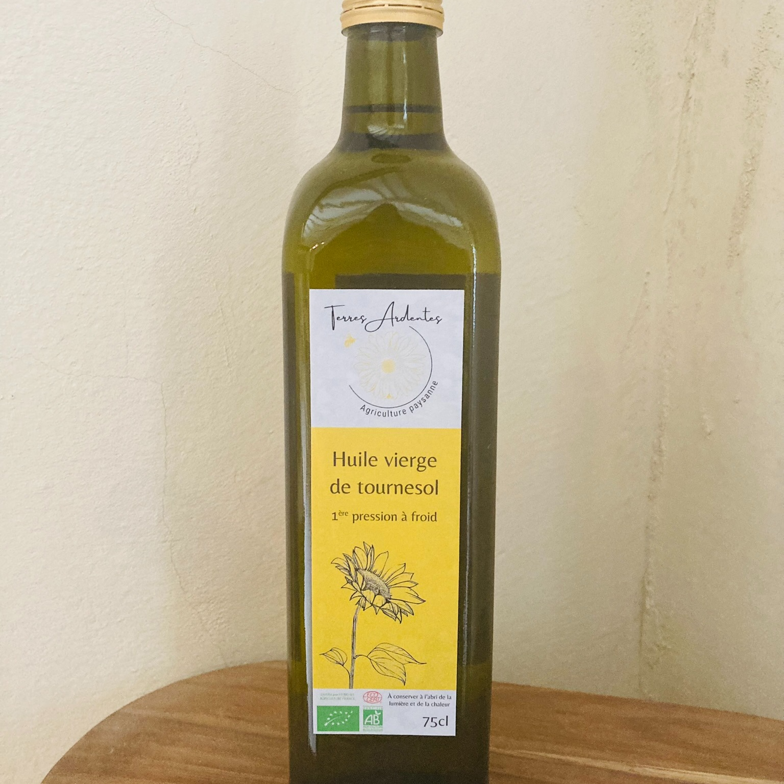 Huile de tournesol oléique BIO 75cl - 1100g