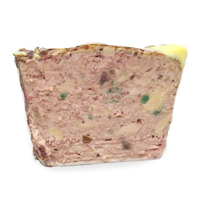Pâté de poulet poivre vert à la découpe