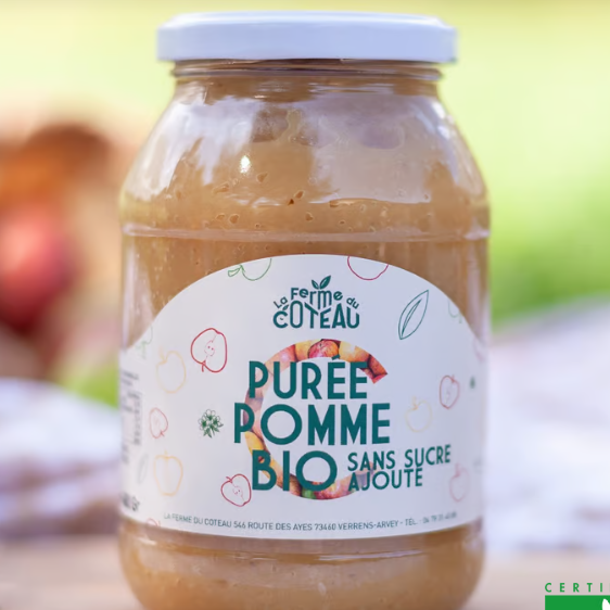 Purée de Pomme (sans sucre ajouté) - 480g