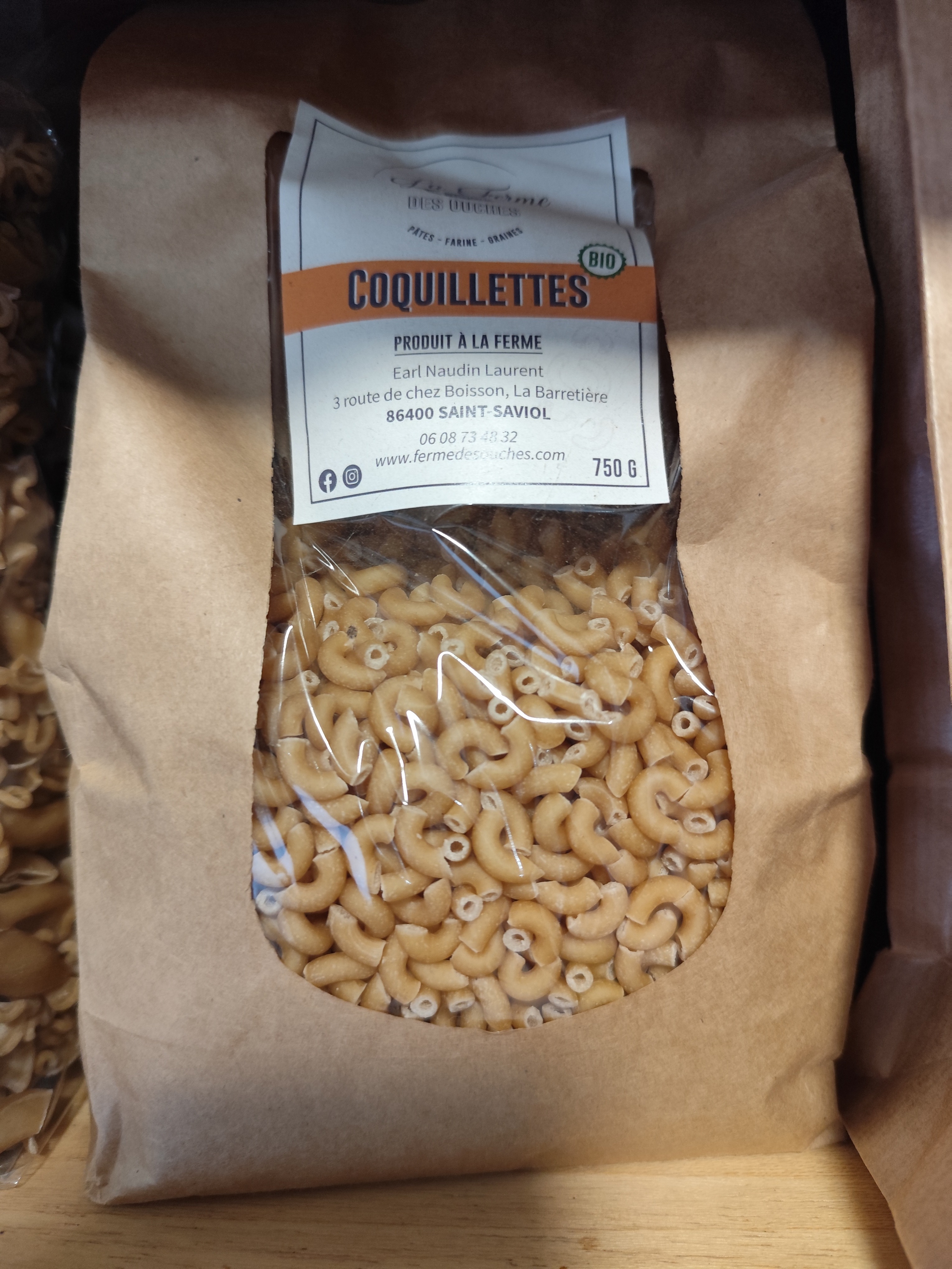 Pâtes Coquillettes 750GR