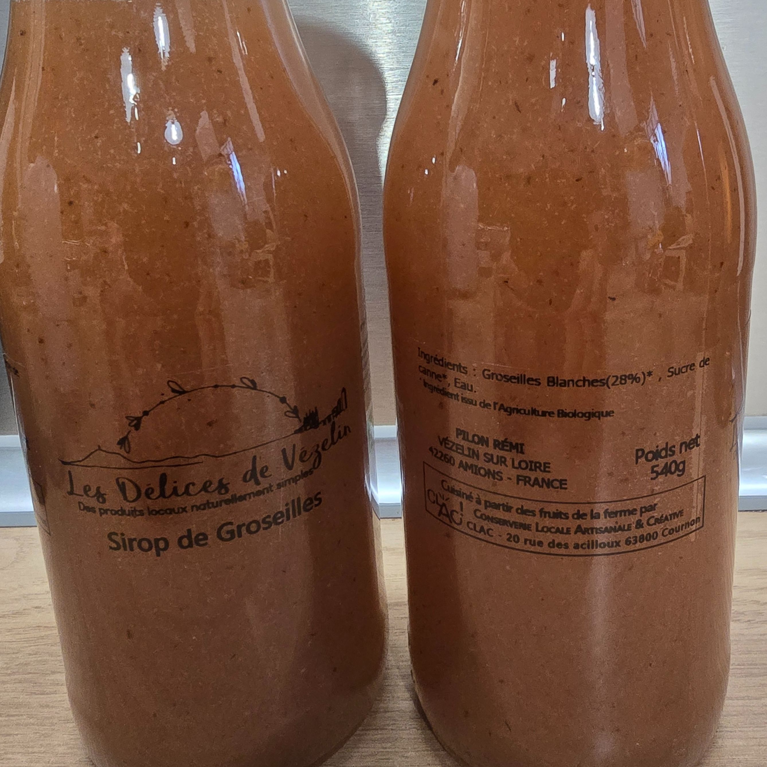 Sirop de groseilles - 540g