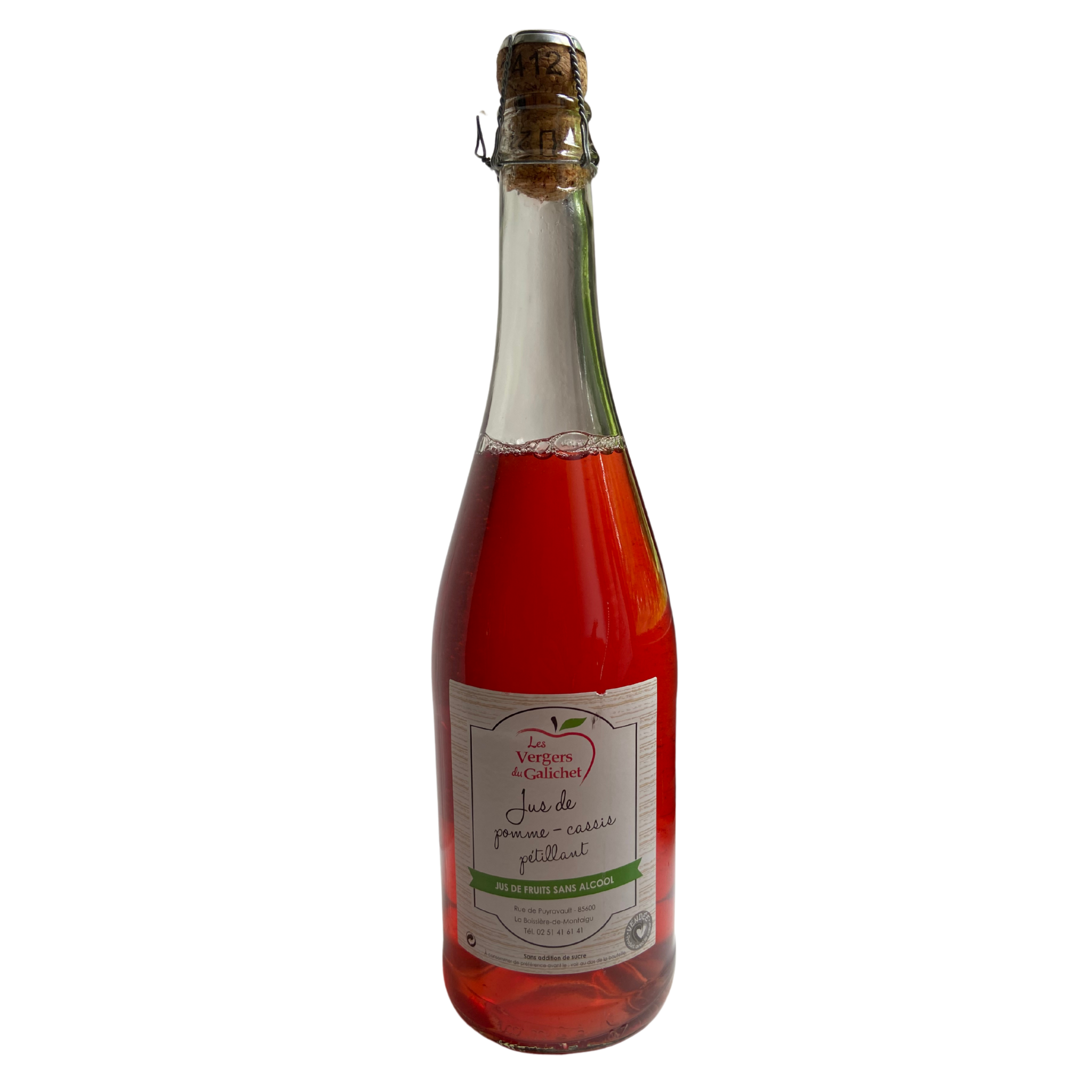 Jus pétillant de pomme et cassis - 1l