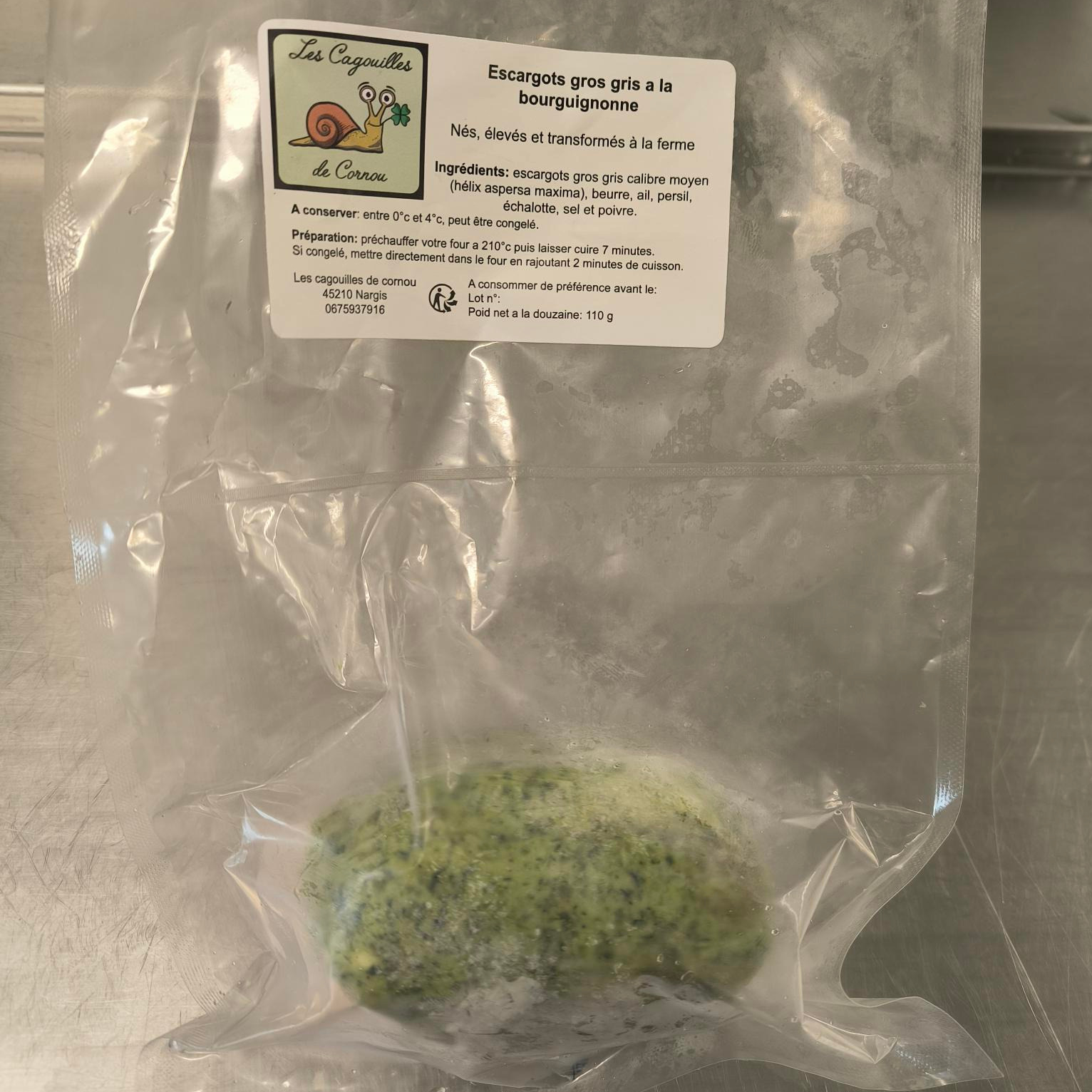 Beurre persillé 250g (50€/kg)