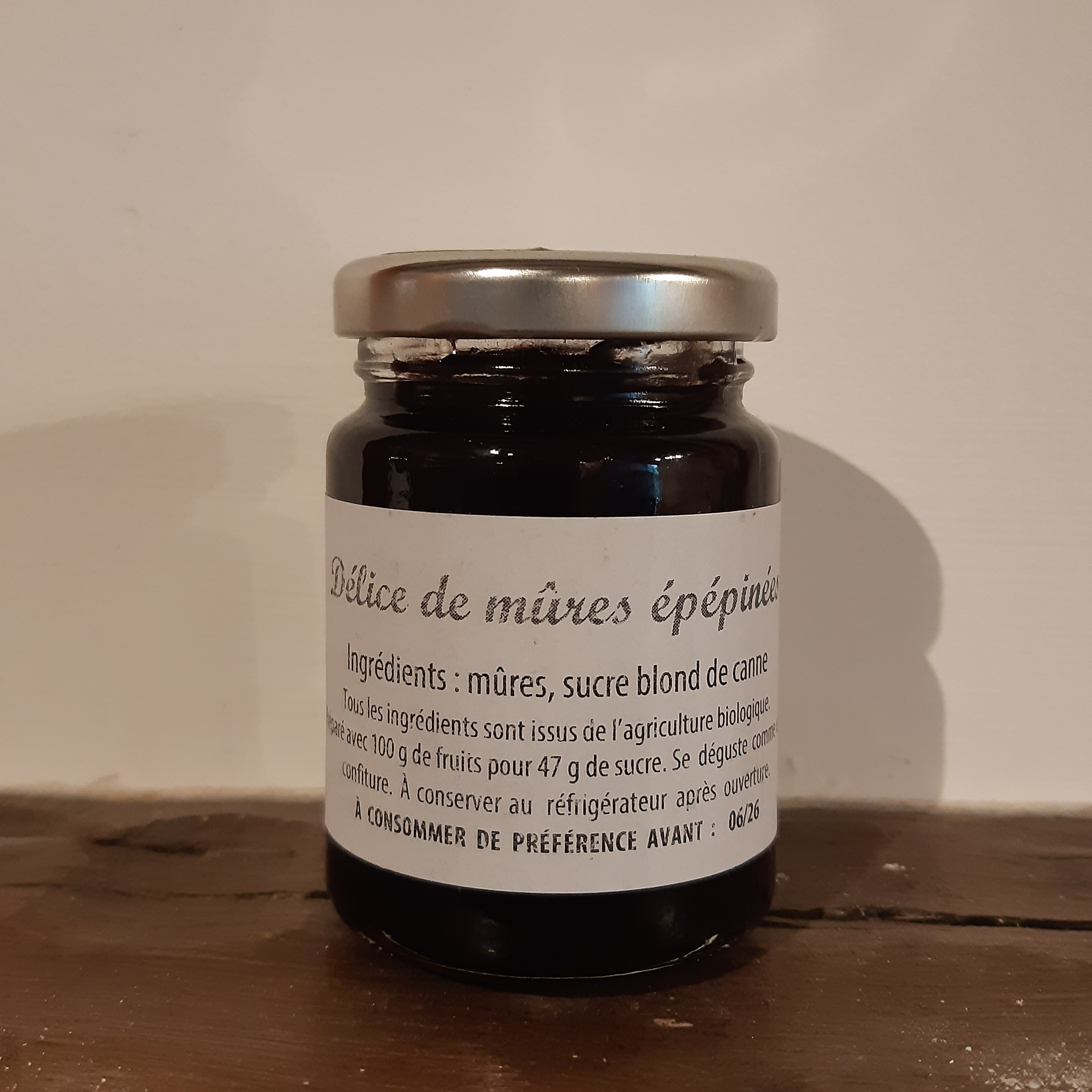 CONFITURE DELICE DE MURES EPEPINEES